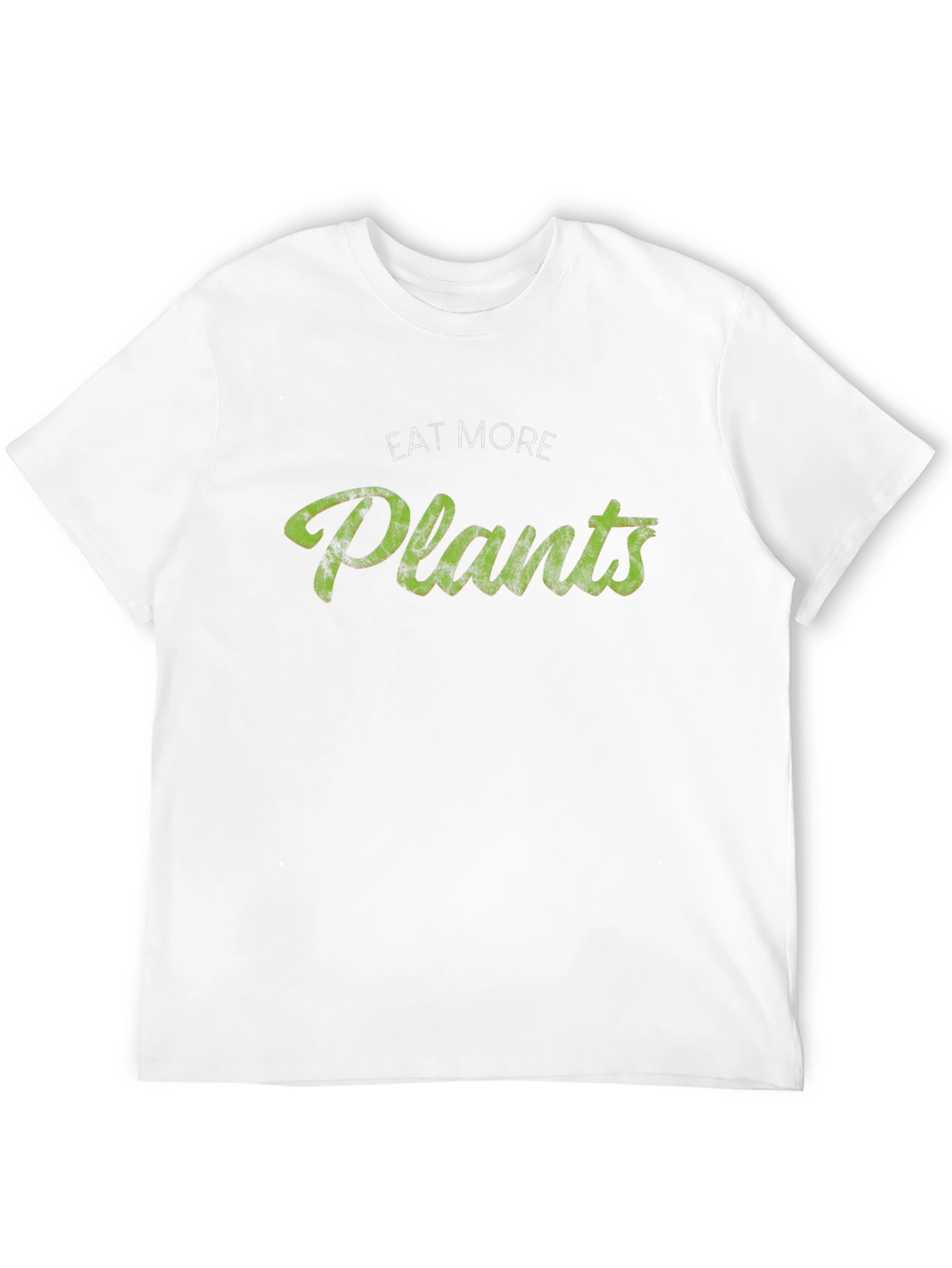 Black Eat More Plants Graphic T-Shirt - Unisex Style view 12