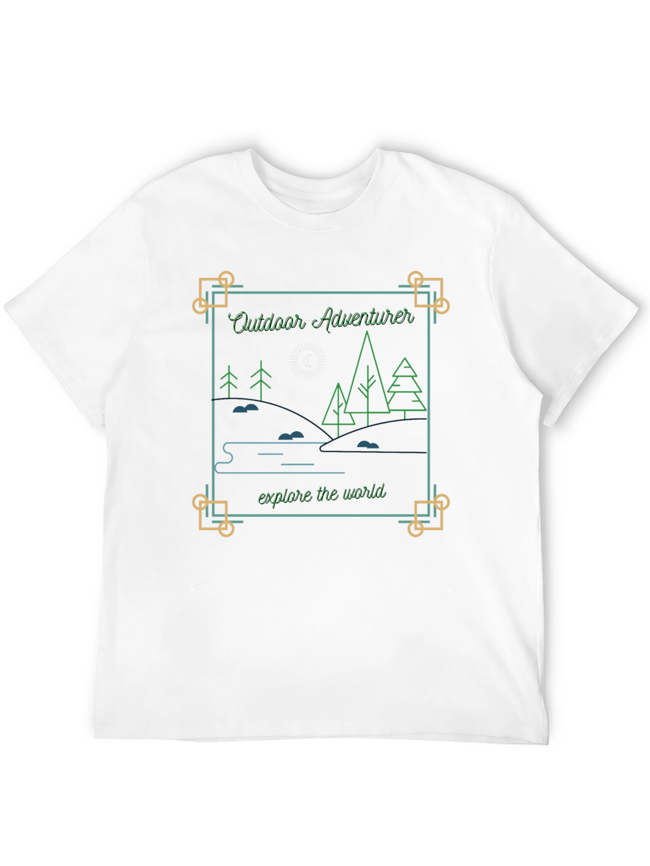 Black Outdoor Adventurer Graphic Tee - Explore The World view 12