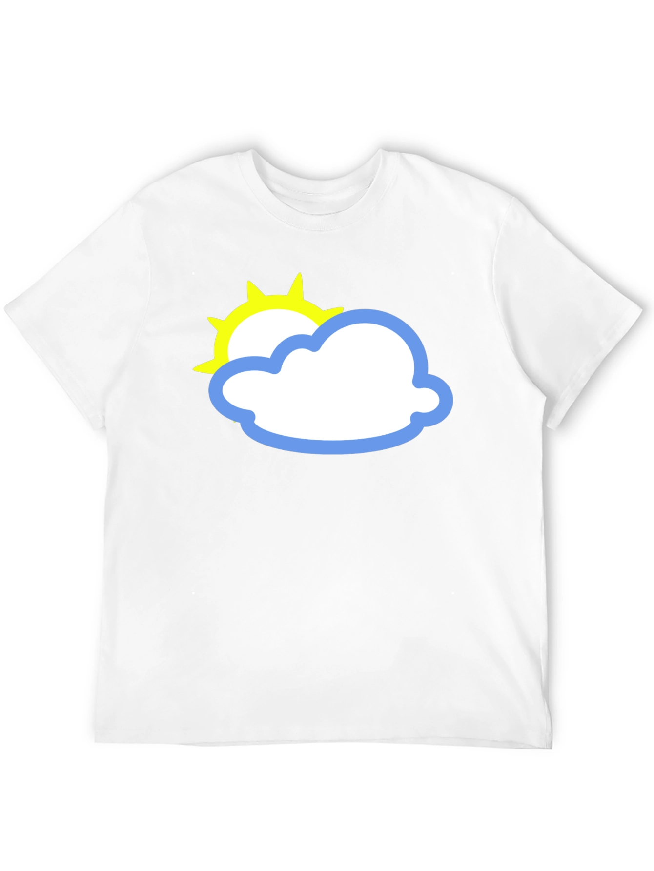 Black Black Tee with Sun and Cloud Graphic view 12