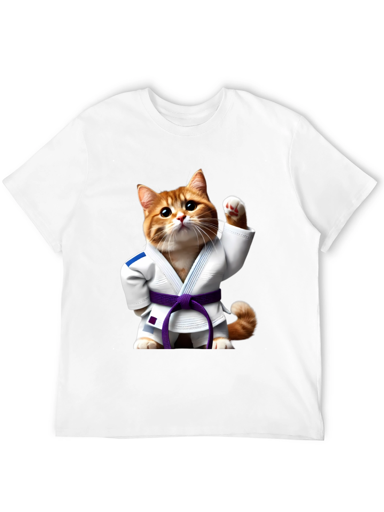 Black Jiu-Jitsu Cat T-Shirt - Martial Arts Kitten Tee view 12