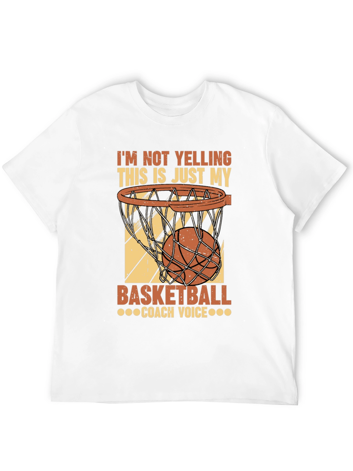 Black Basketball Coach Voice T-Shirt view 12
