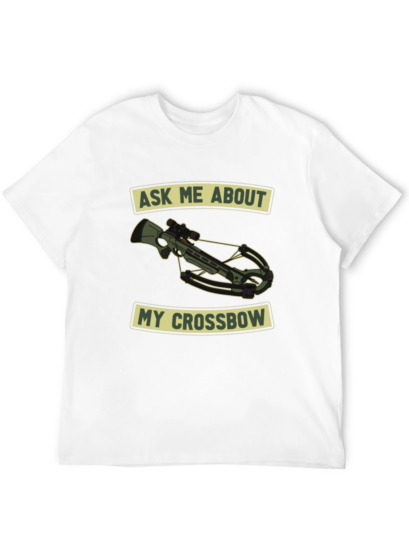 Black Ask Me About My Crossbow T-Shirt view 12
