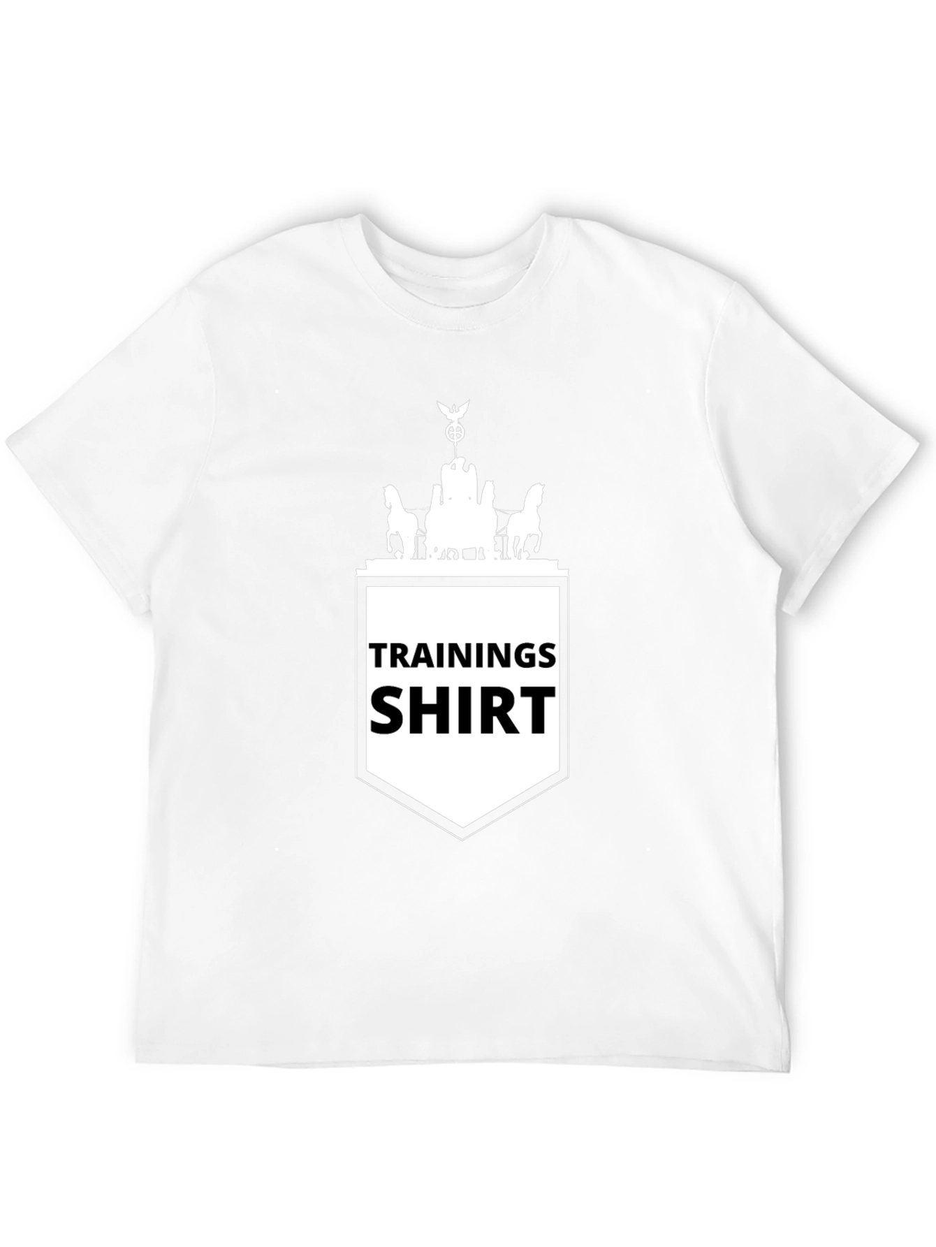 Black Training Shirt Tee - Berlin Landmark Graphic view 12