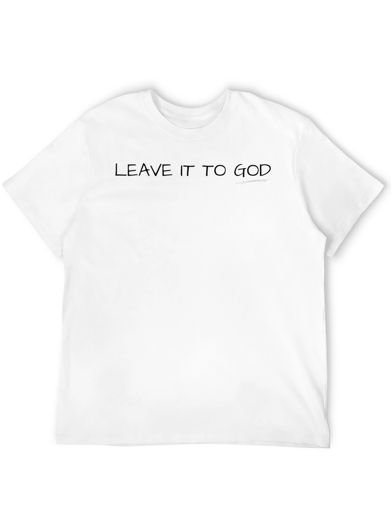 Black Leave It To God Black T-Shirt view 12