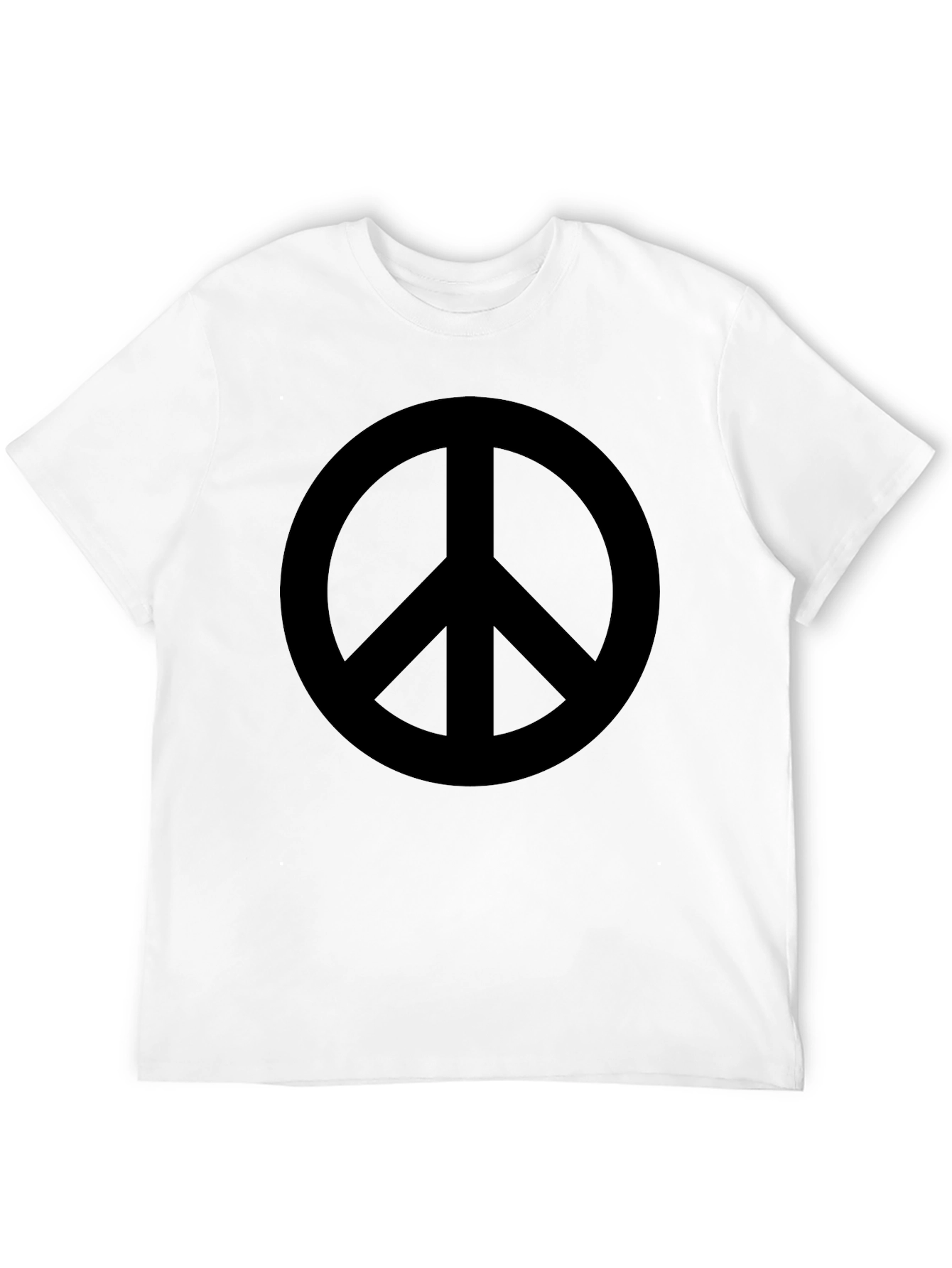 Black Peace Sign Graphic T-Shirt - Black view 12