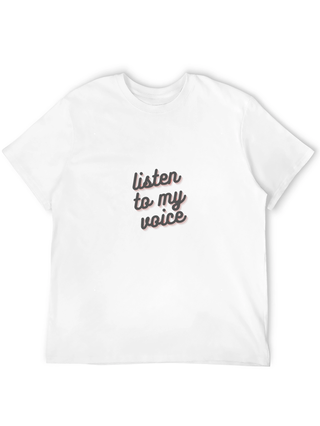 Black Listen to My Voice Graphic Tee - Black view 12