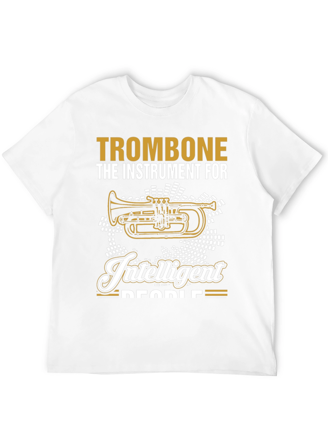 Black Trombone for Intelligent People T-Shirt view 12
