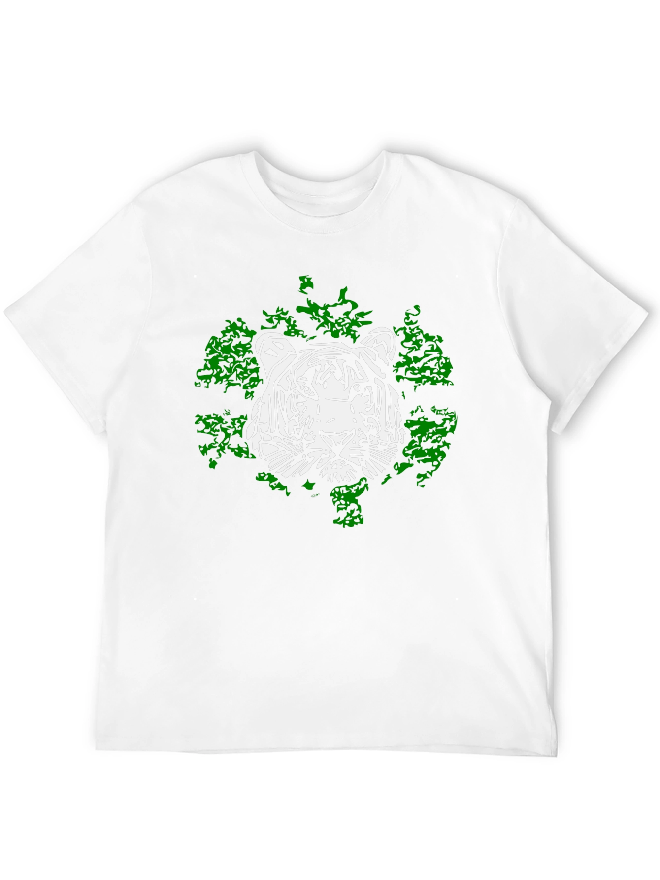 Black Tiger Graphic Tee - Cool Black Cotton T-Shirt view 12