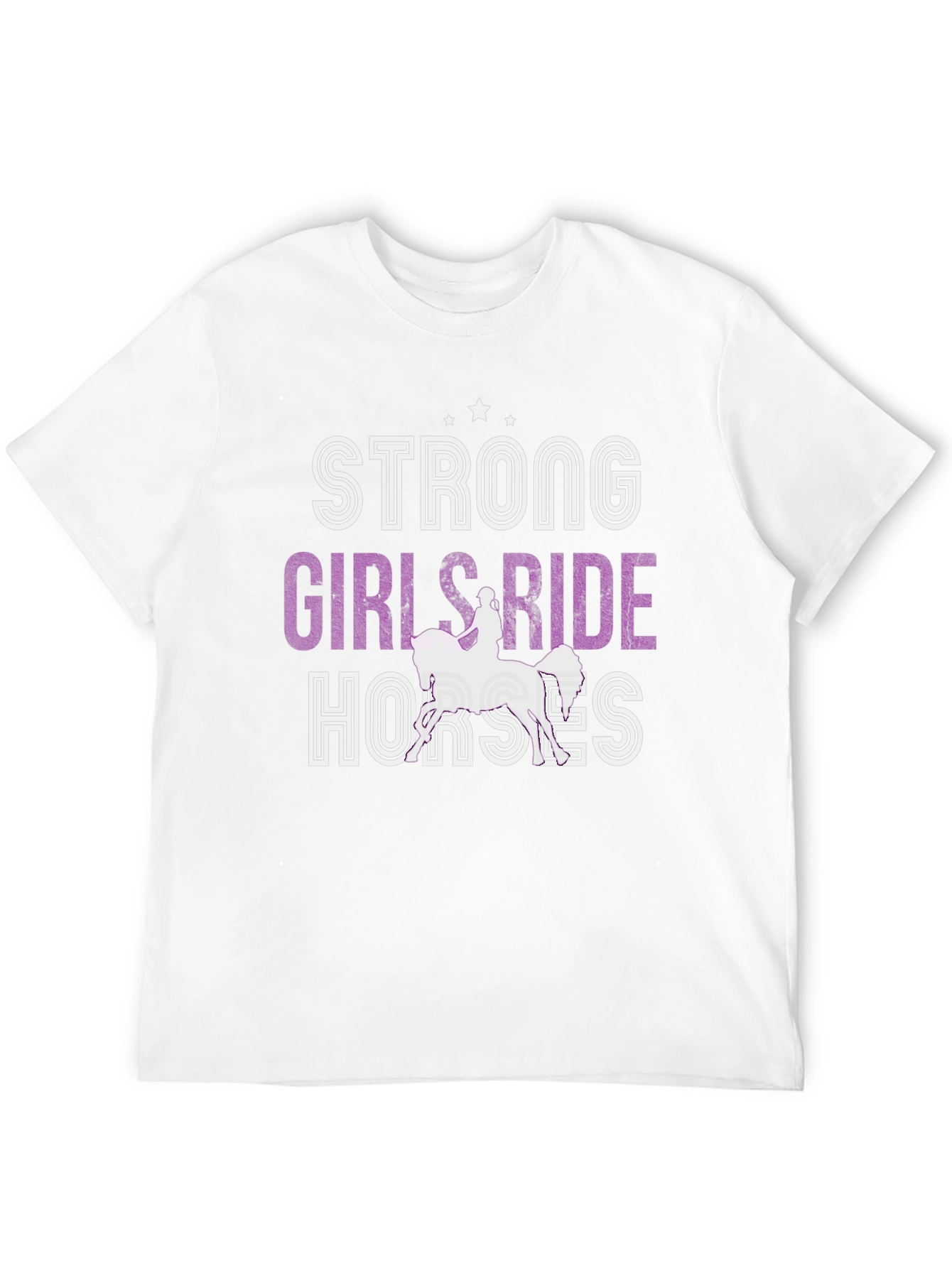 Black Strong Girls Ride Horses Graphic Tee view 12