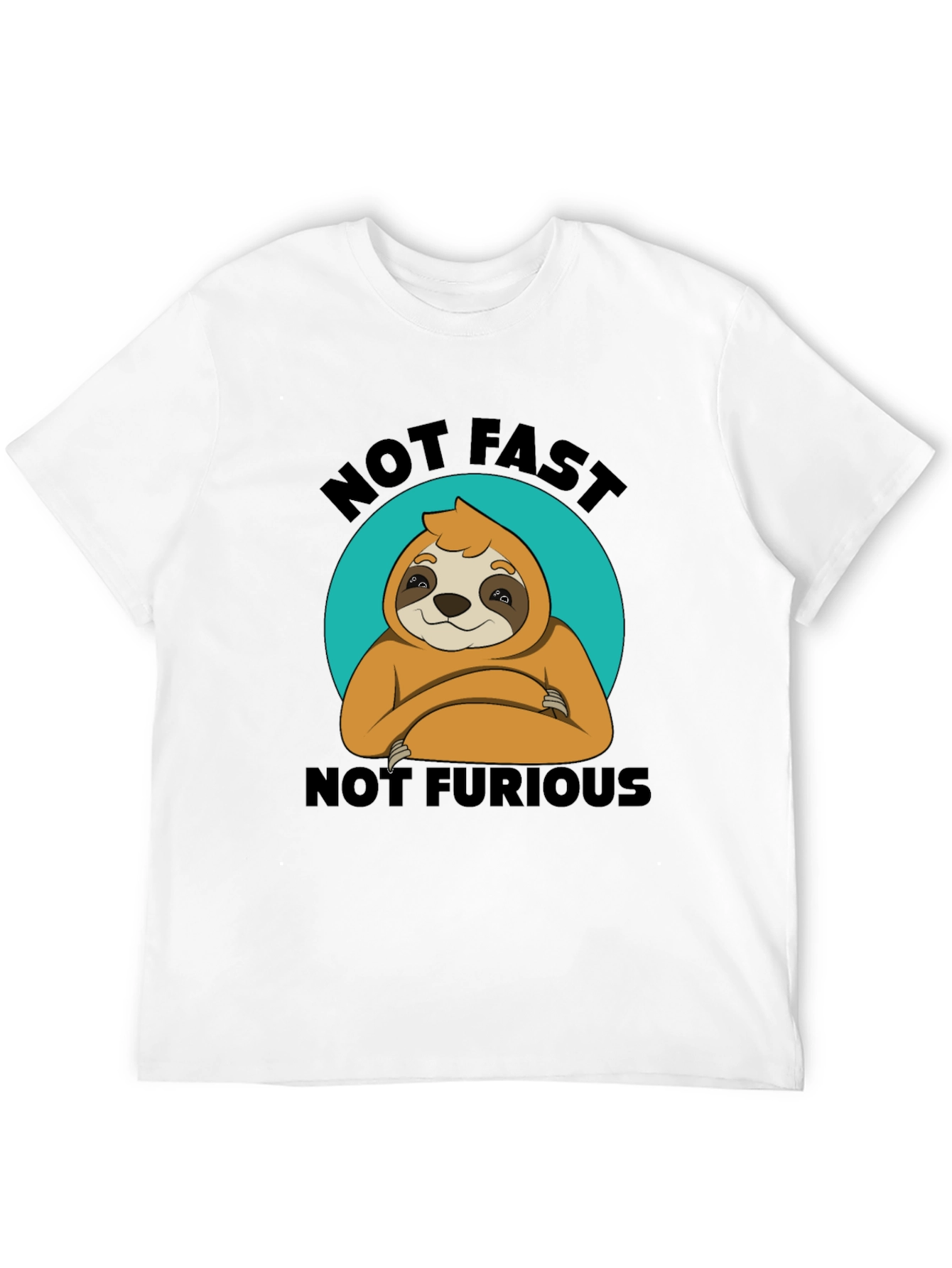 Black Not Fast Not Furious Sloth T-Shirt Funny view 12