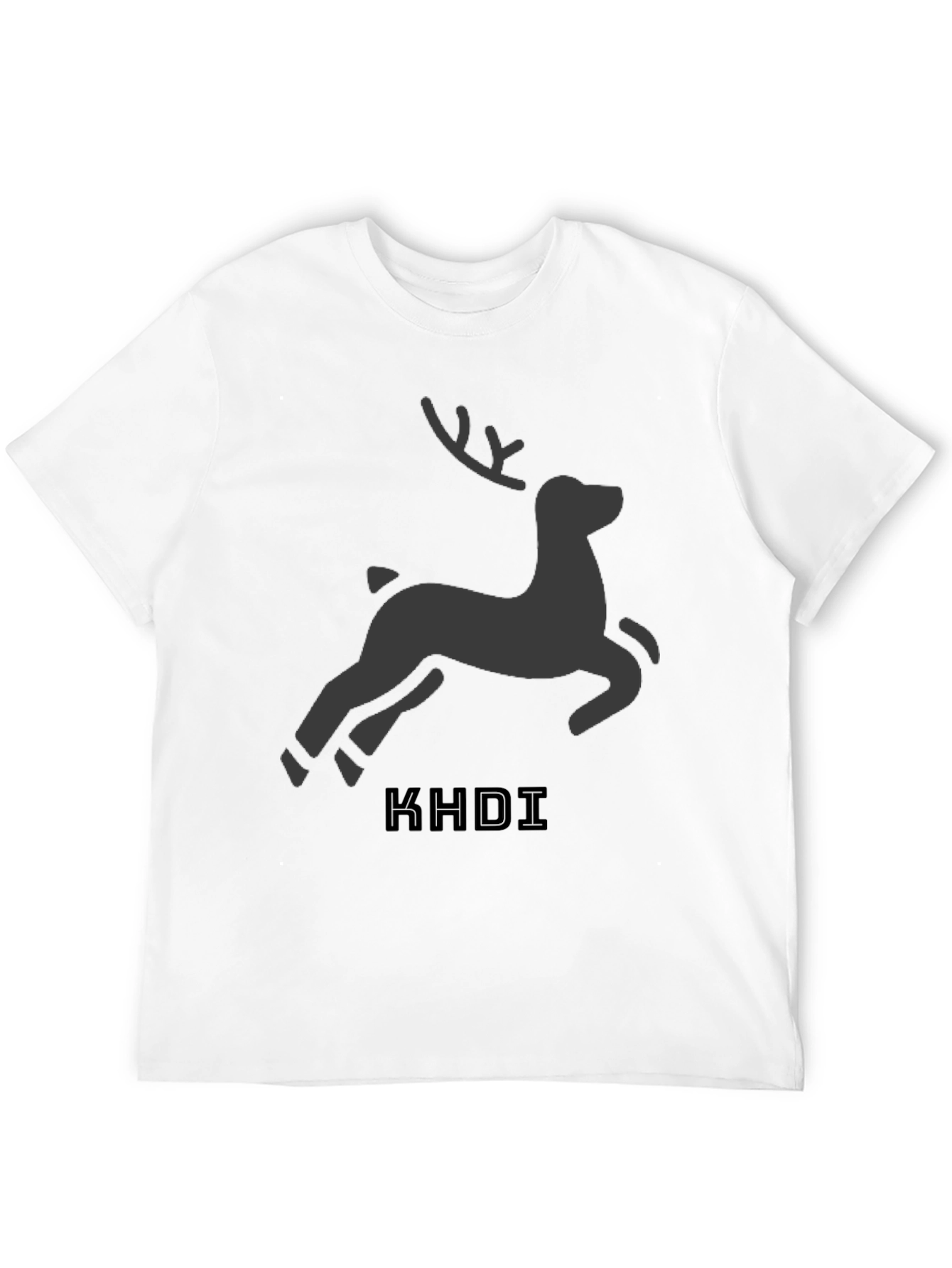 Black Black Deer Graphic Tee - KHDI Design view 12