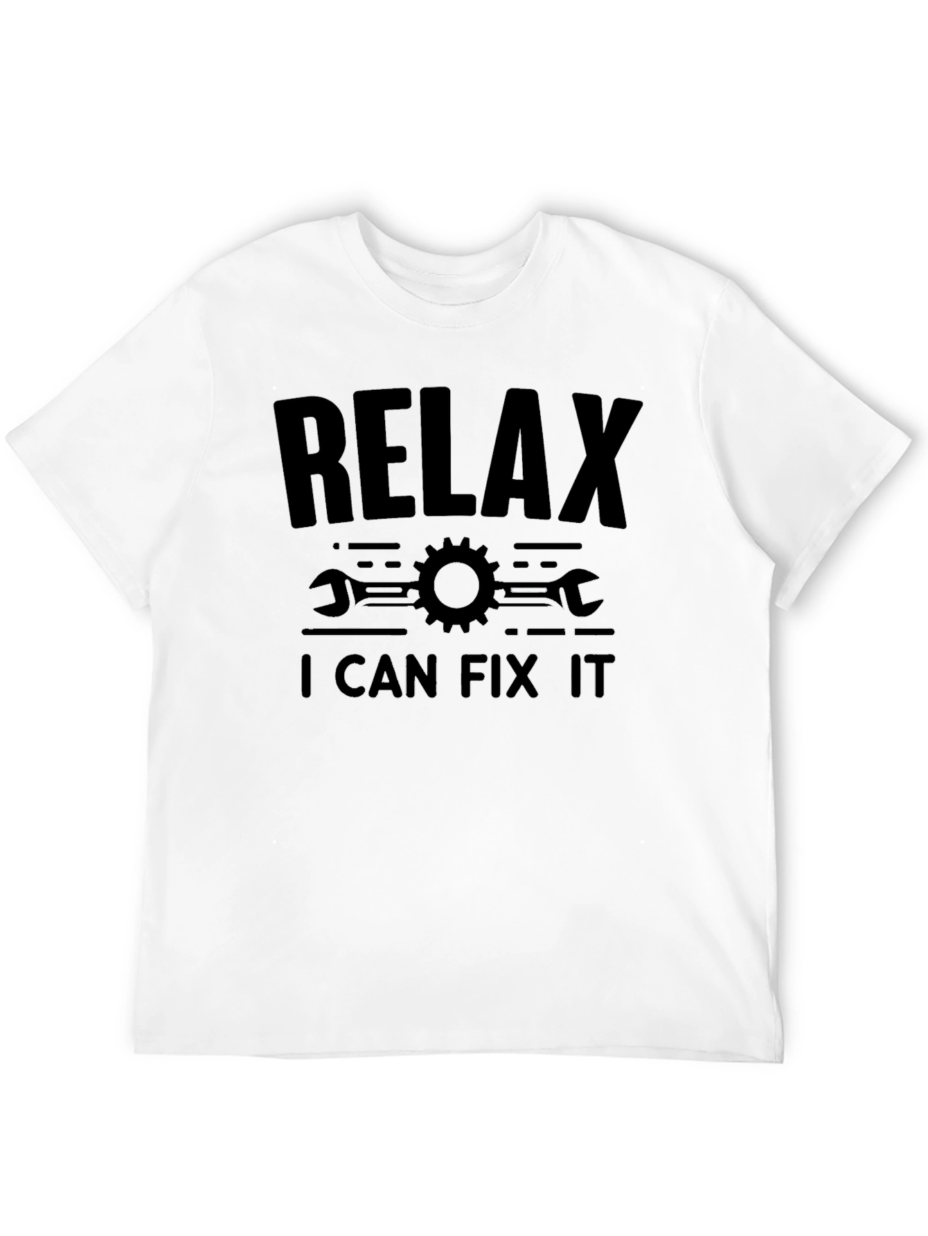 Black Relax I Can Fix It T-Shirt view 12