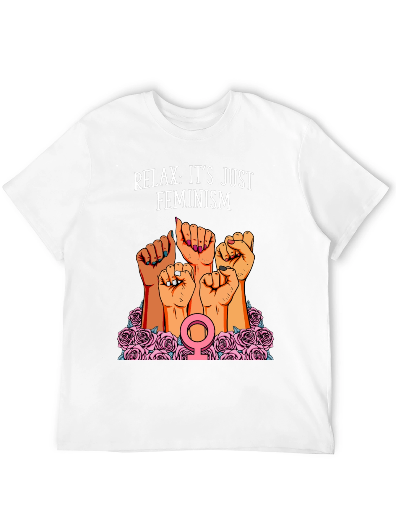 Black Feminist Power T-Shirt: Relax, It's Just Feminism! view 12