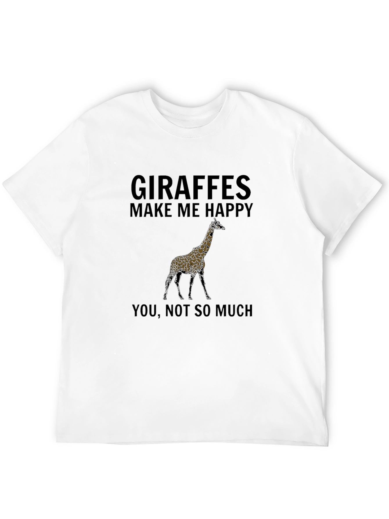 Black Giraffe Graphic Tee - Funny Novelty Shirt view 12