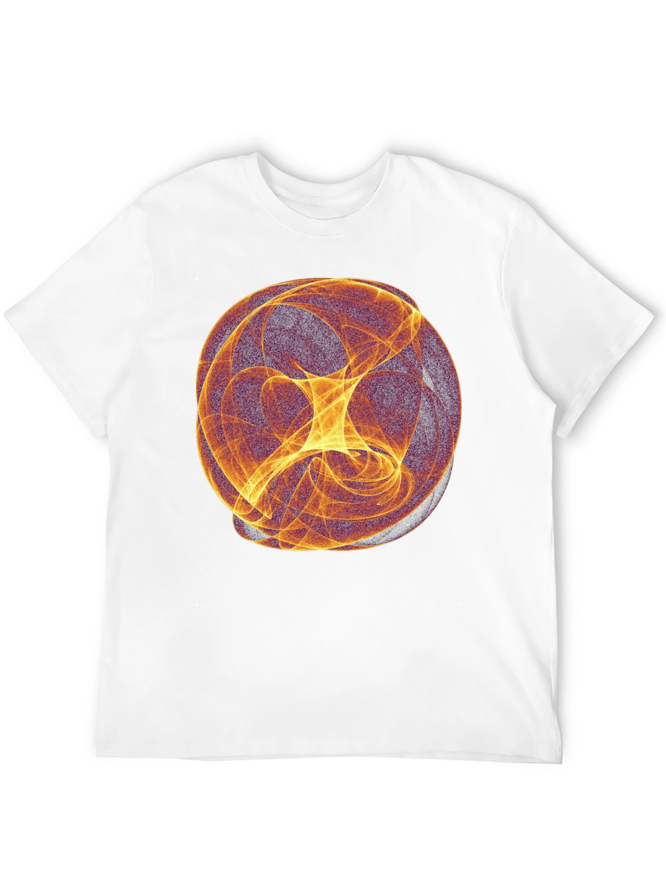 Black Abstract Sphere Graphic Black T-Shirt view 12