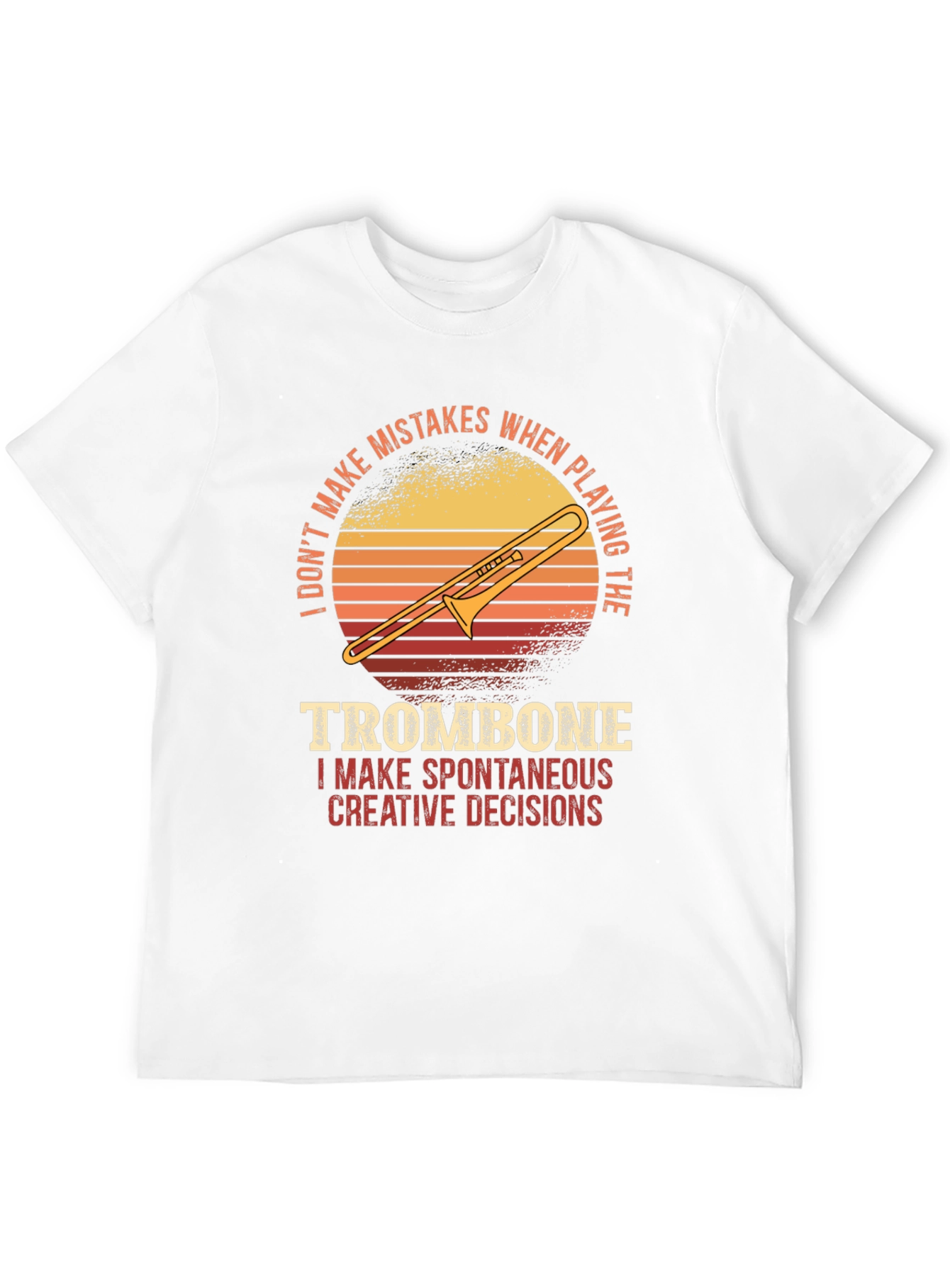 Black Trombone Player Graphic Tee - Spontaneous Creative Decisions view 12