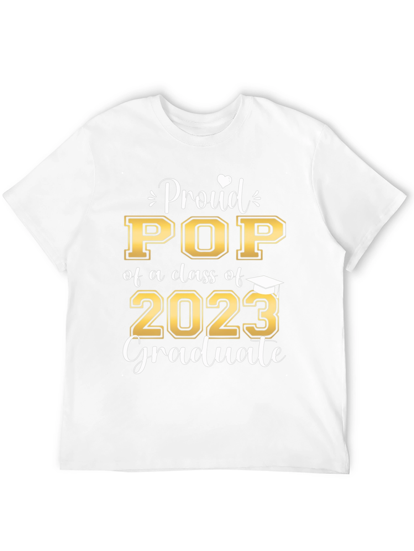 Black Proud Pop of a Class of 2023 Graduate T-Shirt view 12