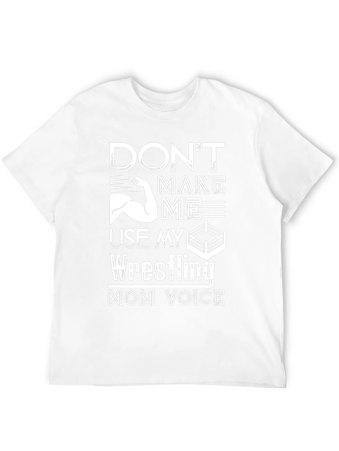 Black Don't Make Me Use My Wrestling Mom Voice T-Shirt view 12
