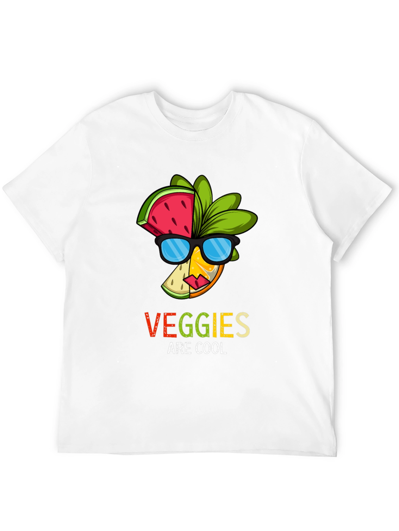 Black Cool Veggies T-Shirt view 12
