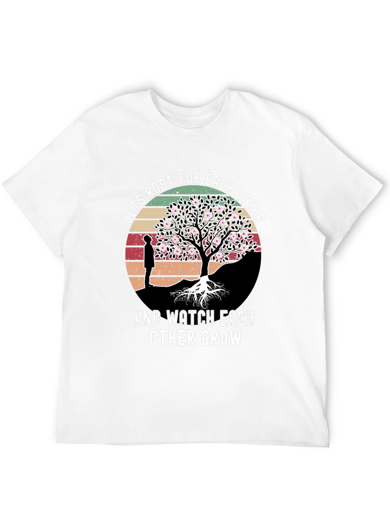 Black Lets Root For Each Other Graphic Tee view 12