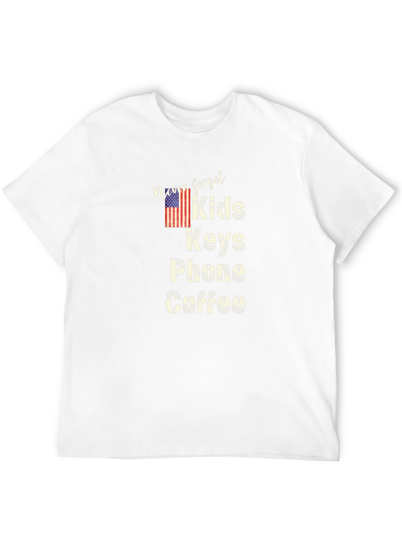 Black Never Forget Kids Keys Phone Coffee T-Shirt view 12
