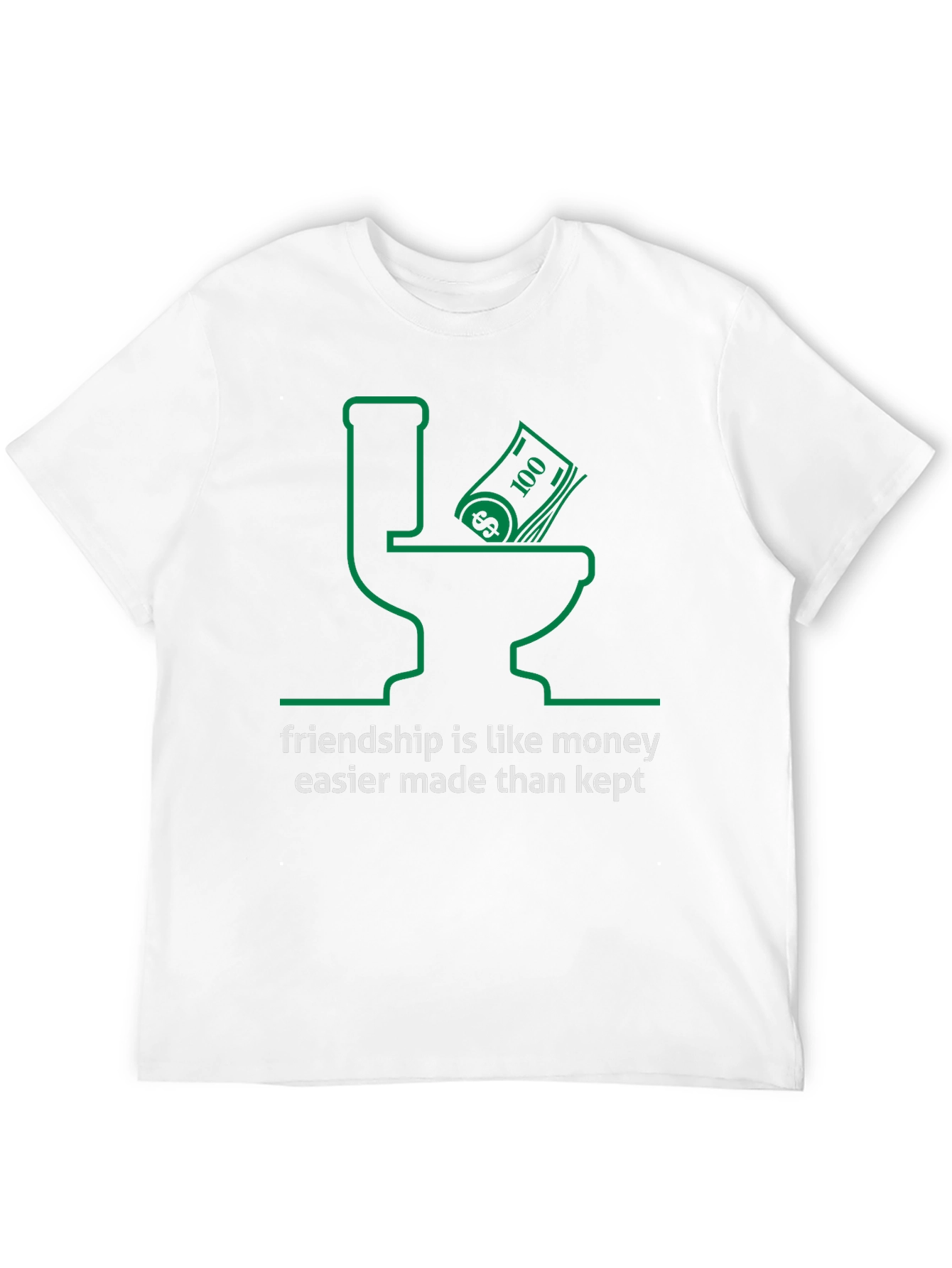 Black Money Down the Drain Tee view 12