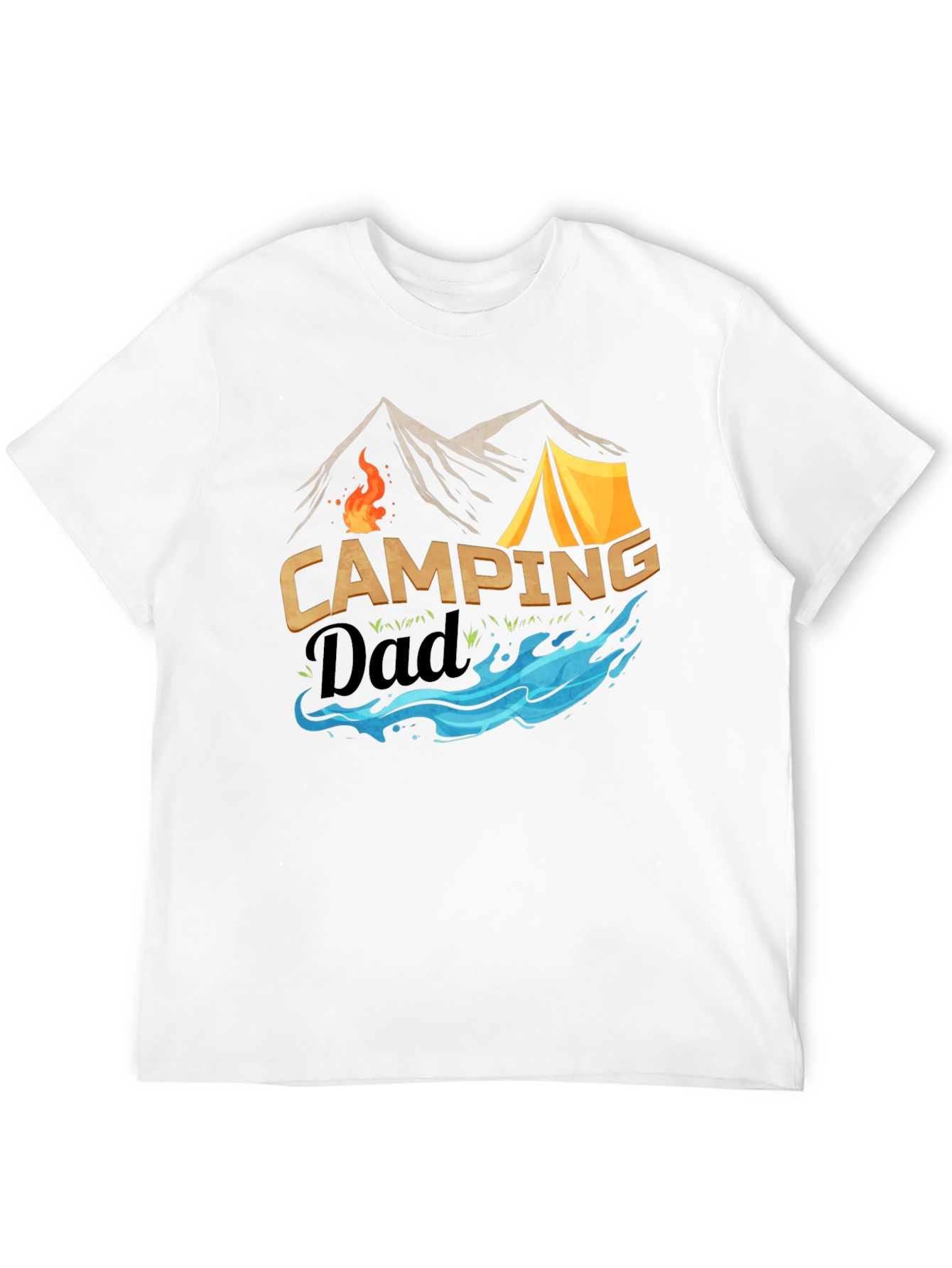 Black Camping Dad T-Shirt: Adventure Awaits! view 12