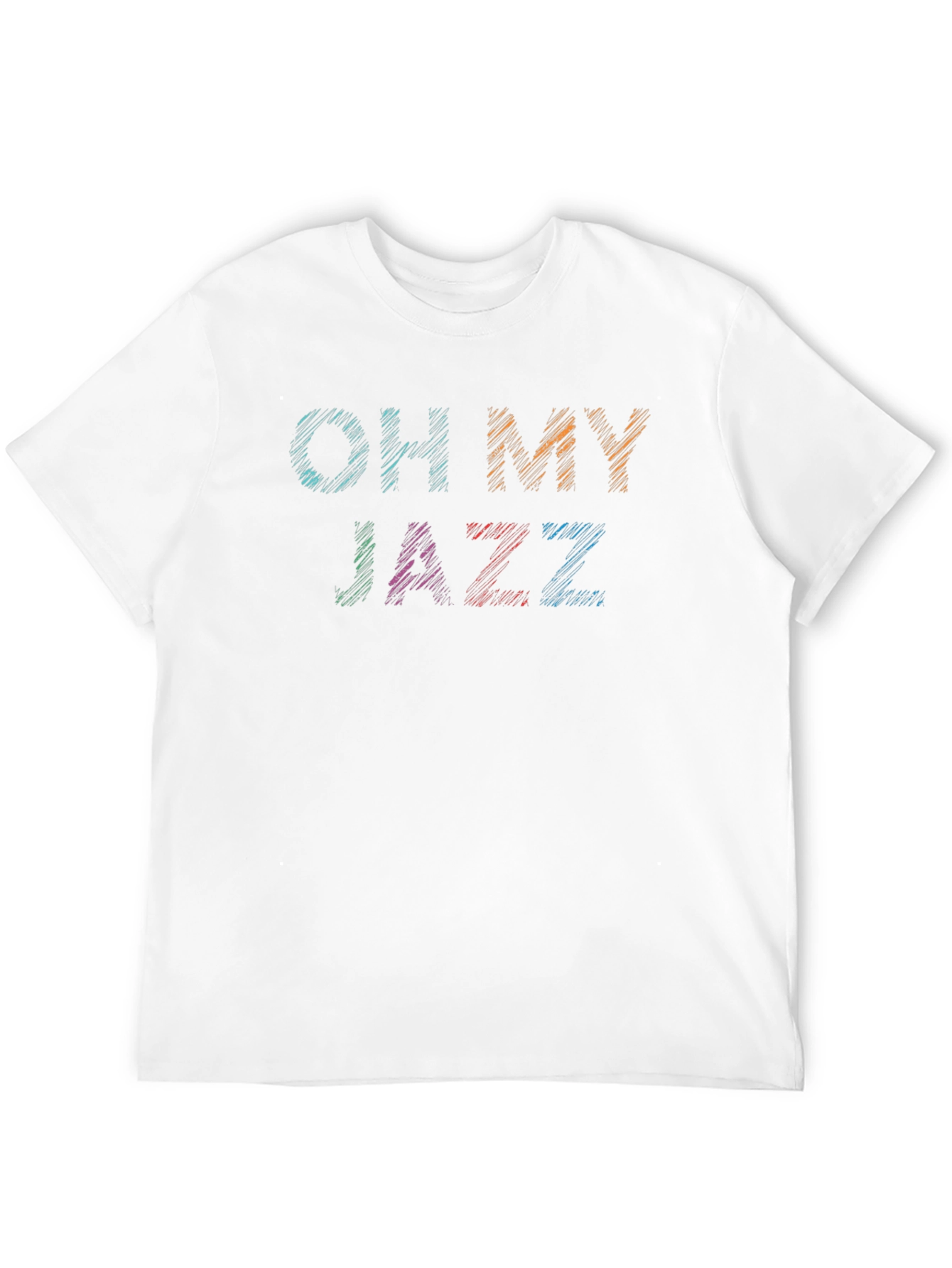 Black Oh My Jazz Graphic Tee - Black Cotton T-Shirt view 12