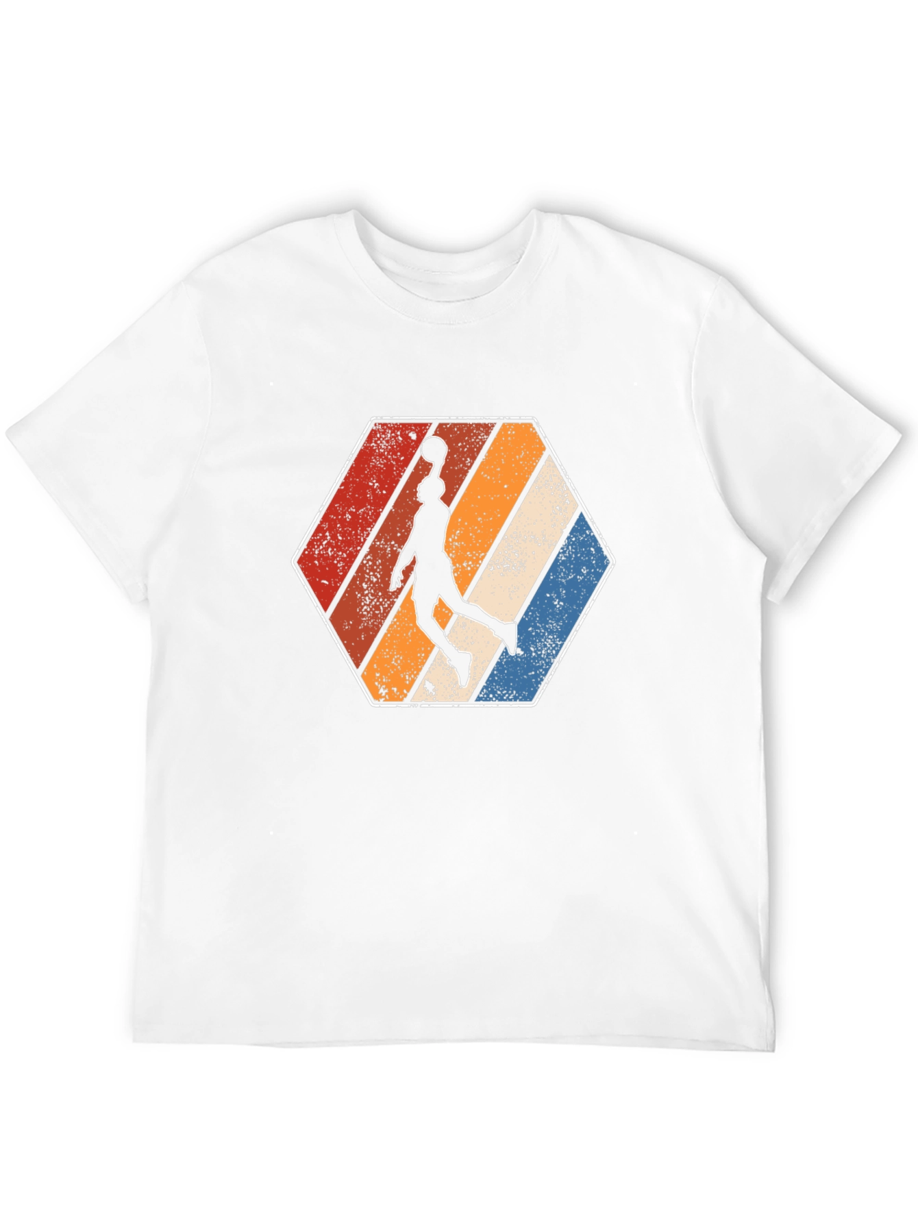 Black Retro Basketball Dunker Graphic T-Shirt view 12