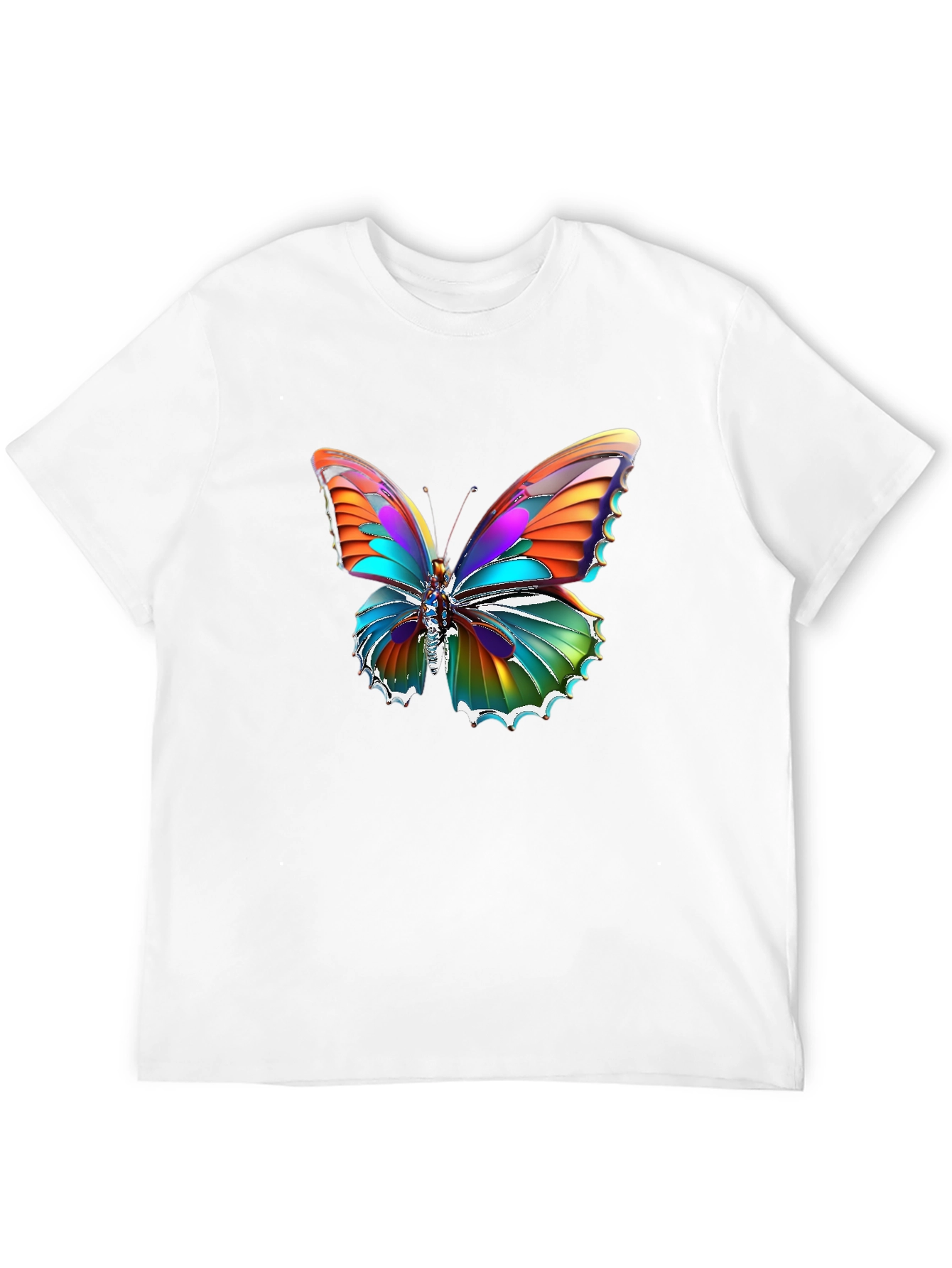 Butterfly Graphic Black T-Shirt - 12