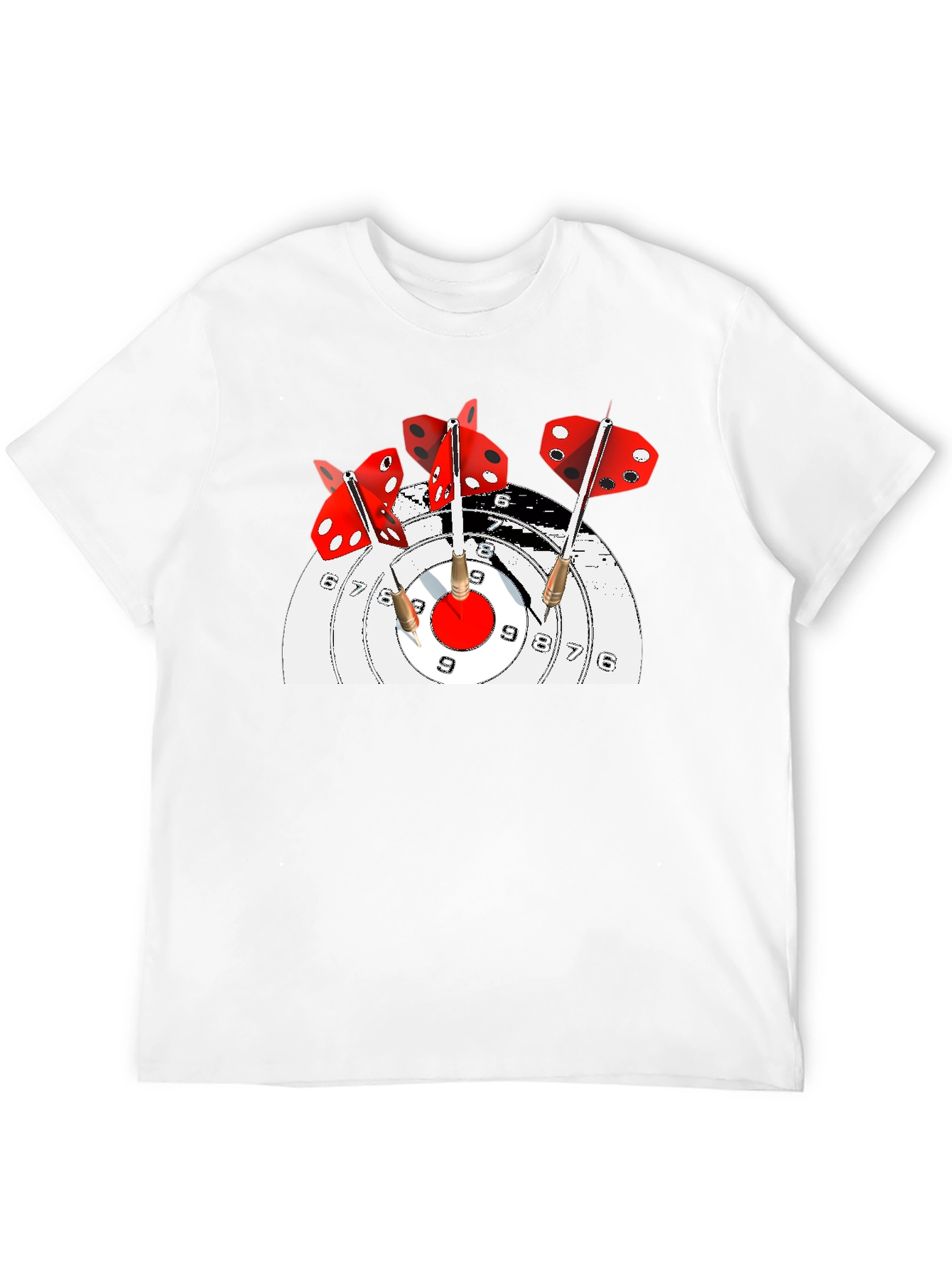 Black Dartboard T-Shirt: Hit the Bullseye in Style! view 12
