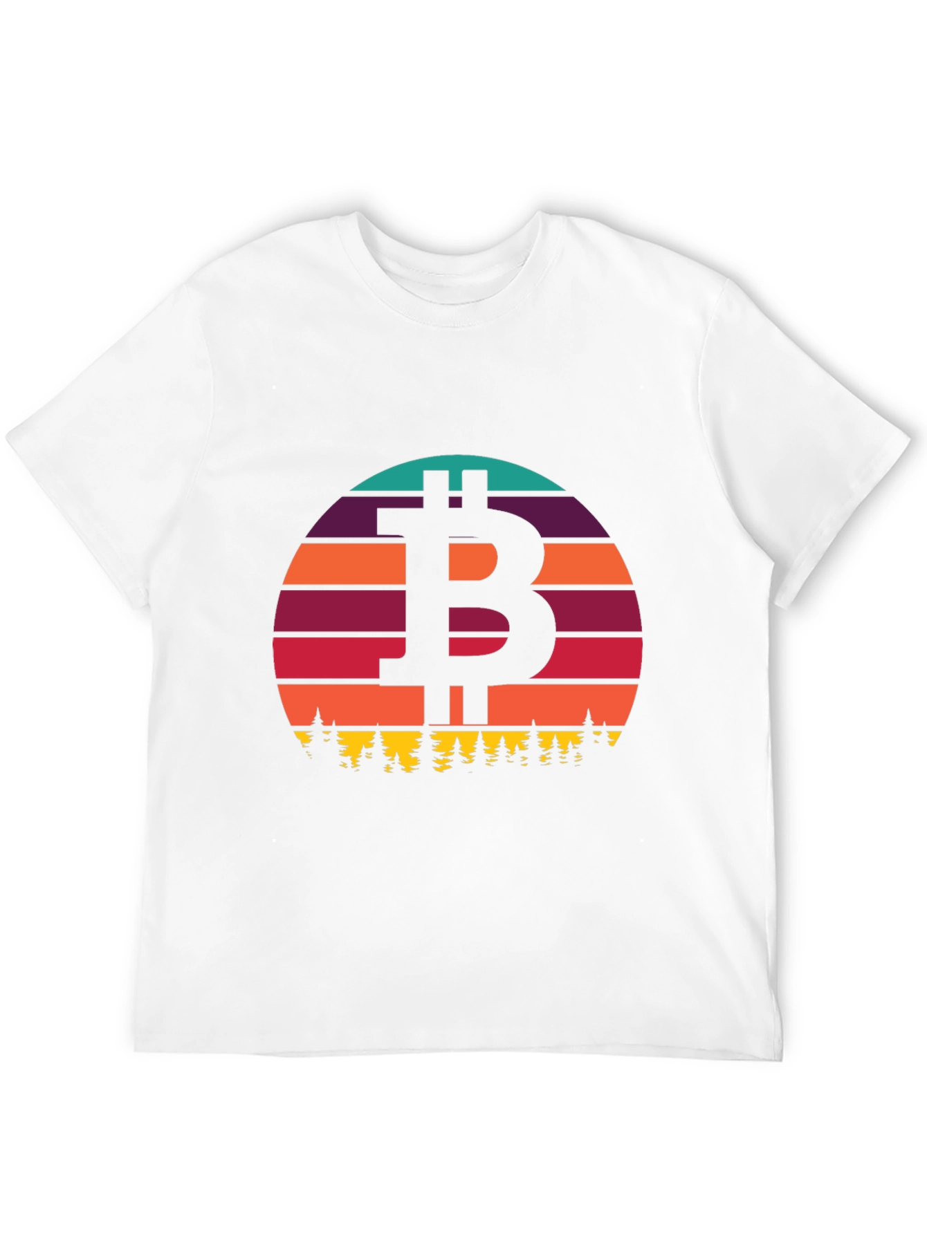Black Bitcoin Sunset T-Shirt - Crypto Style view 12