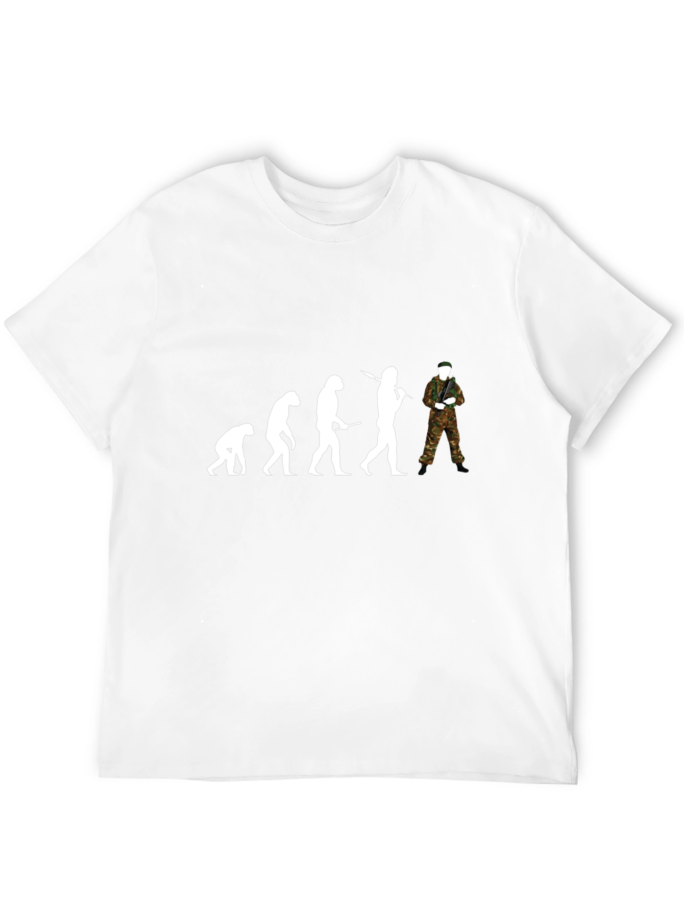 Black Evolution of Soldier Black T-Shirt view 12
