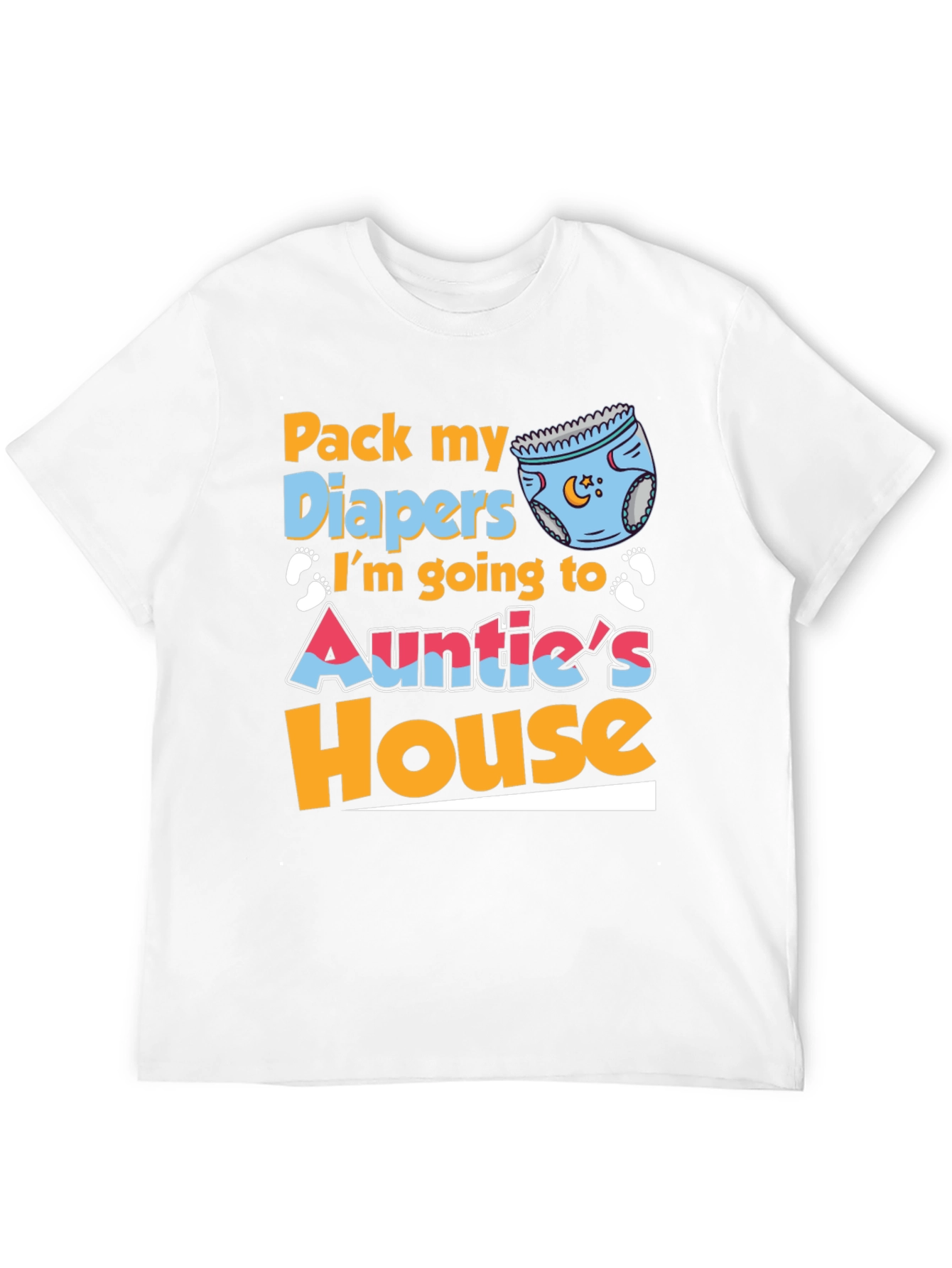 Pack My Diapers Auntie's House Baby Tee - 12