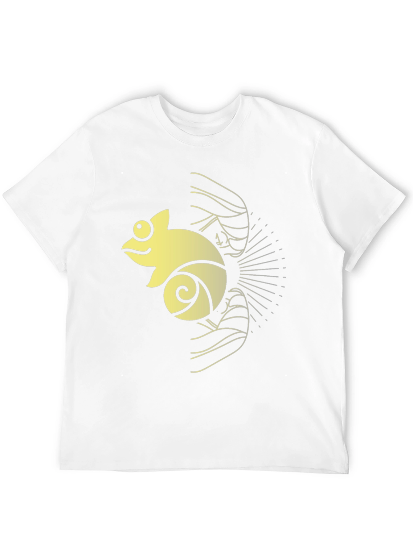 Black Cool Chameleon Graphic T-Shirt - Black view 12