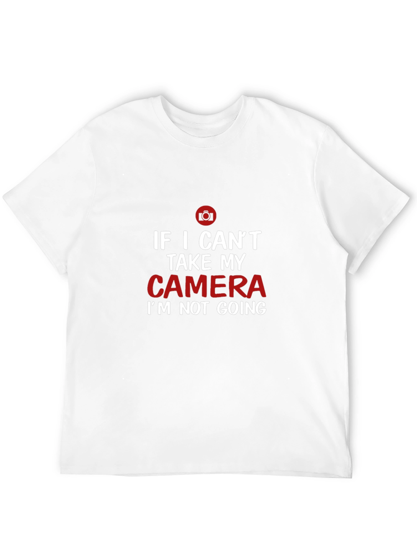 Black Funny Camera Lover T-Shirt: If I Can't Take My Camera view 12