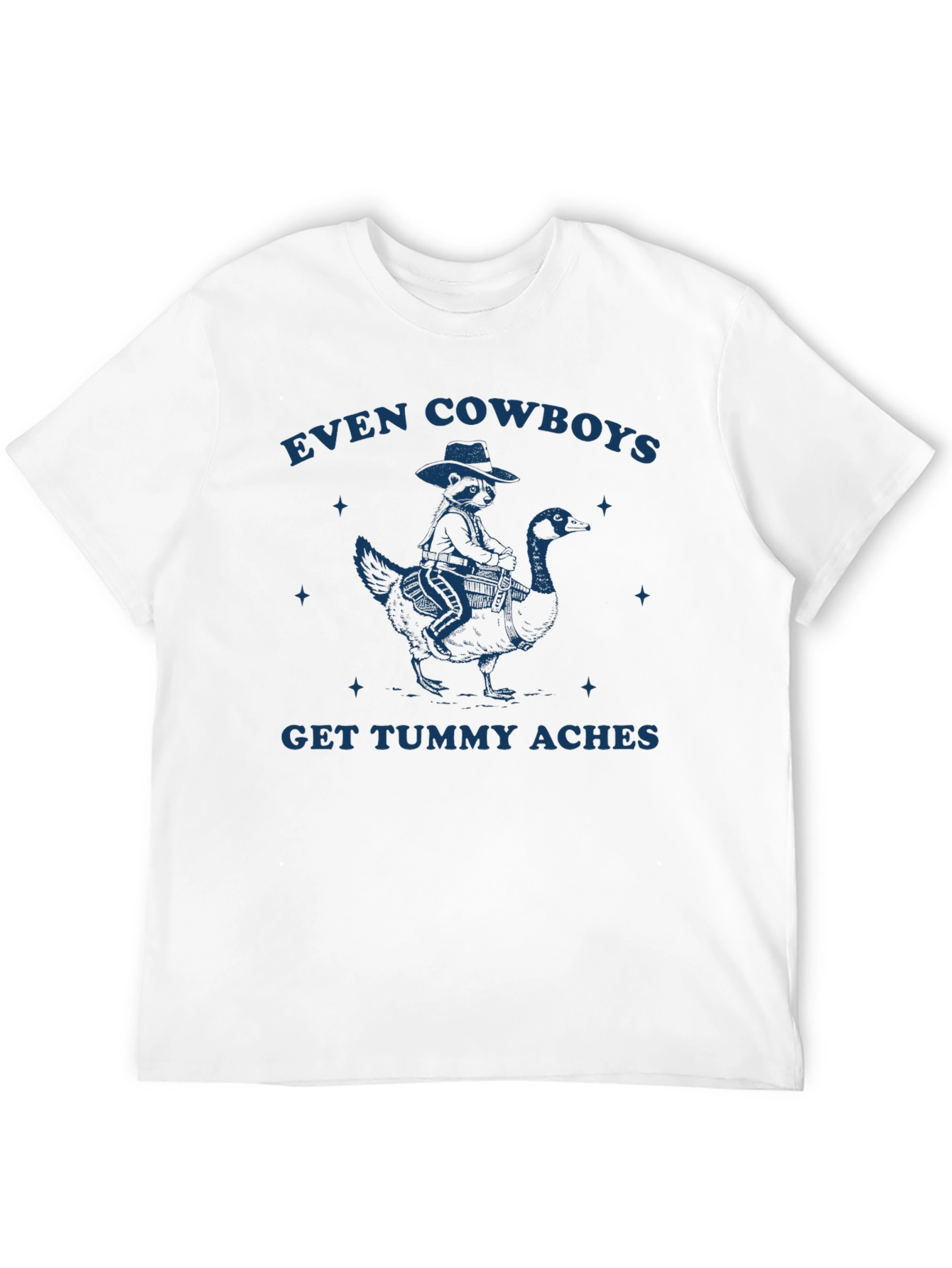 Black Even Cowboys Tummy Aches Black Graphic Tee view 12