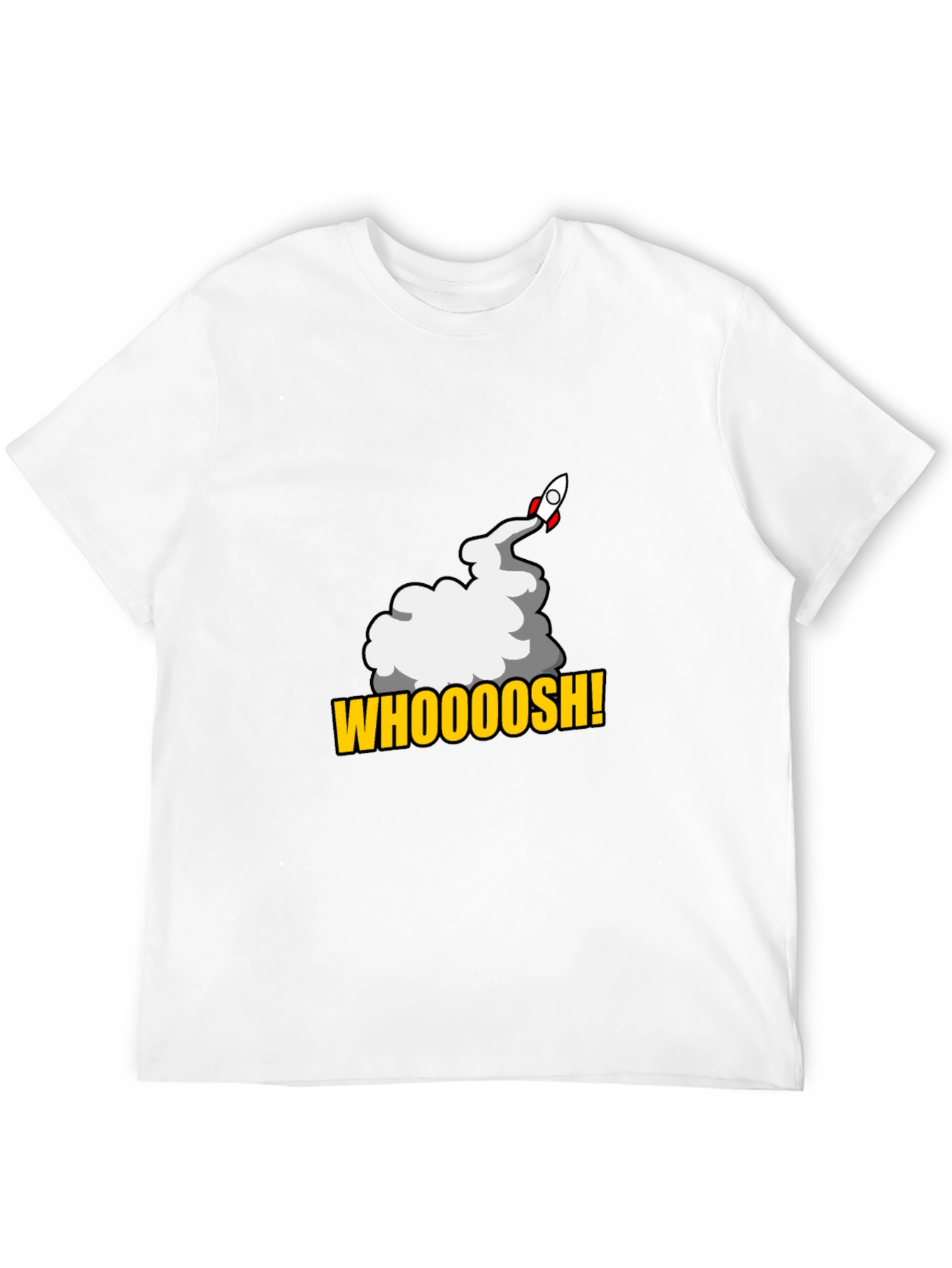 Black Whoooosh! Rocket Launch T-Shirt - Black, Graphic Tee view 12