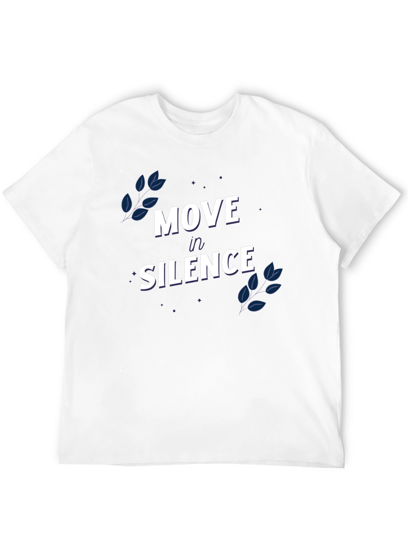 Black Move in Silence Graphic T-Shirt view 12