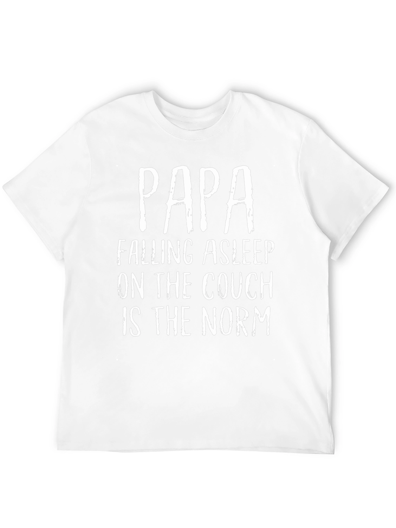 Black Papa Falling Asleep Tee - Funny Dad T-Shirt view 12