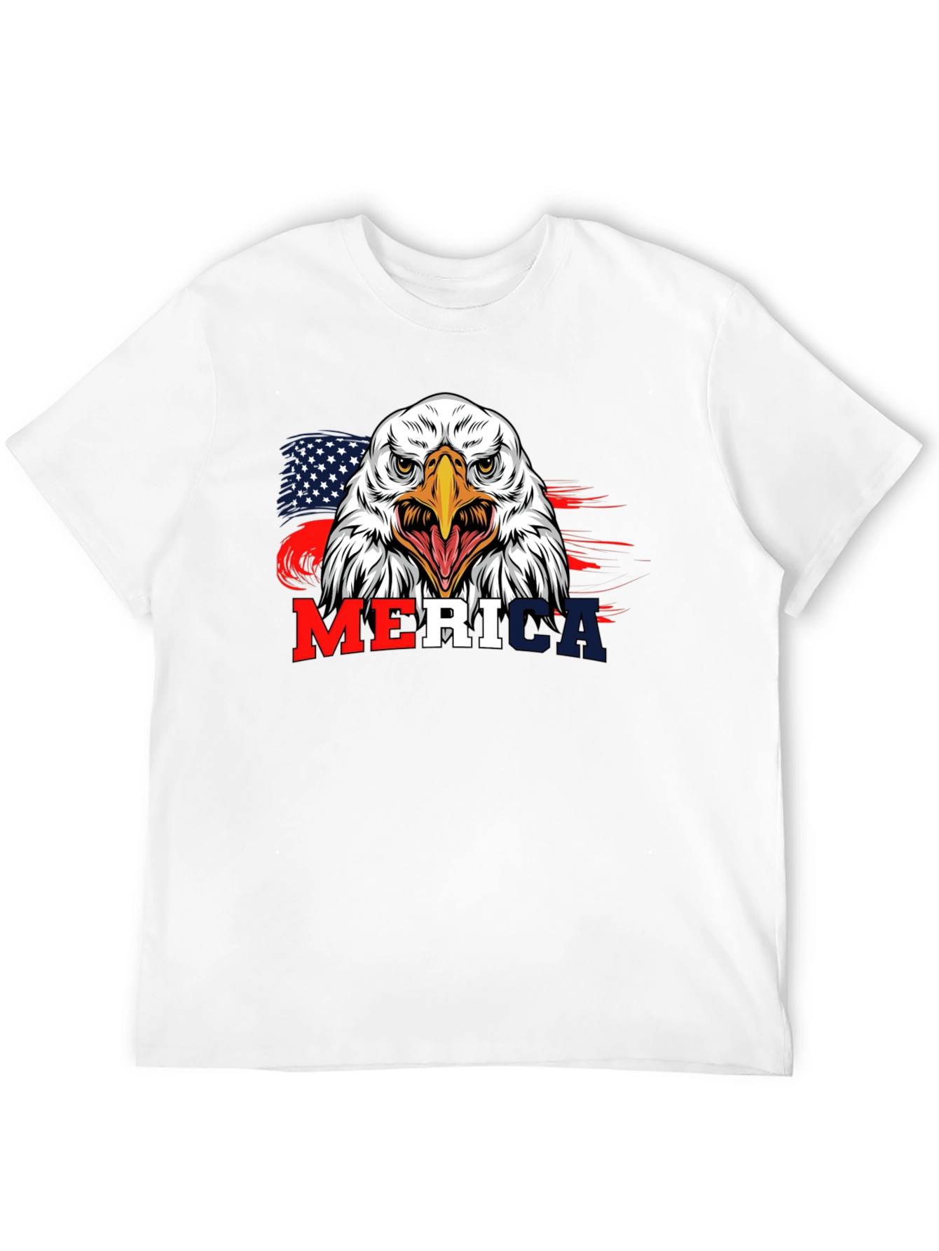 Black Patriotic Eagle 'Merica Graphic T-Shirt view 12