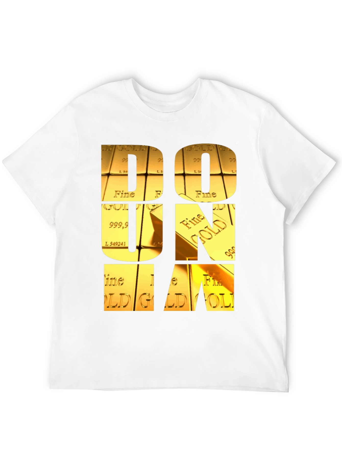Black Gold Bar Letter Graphic Tee view 12
