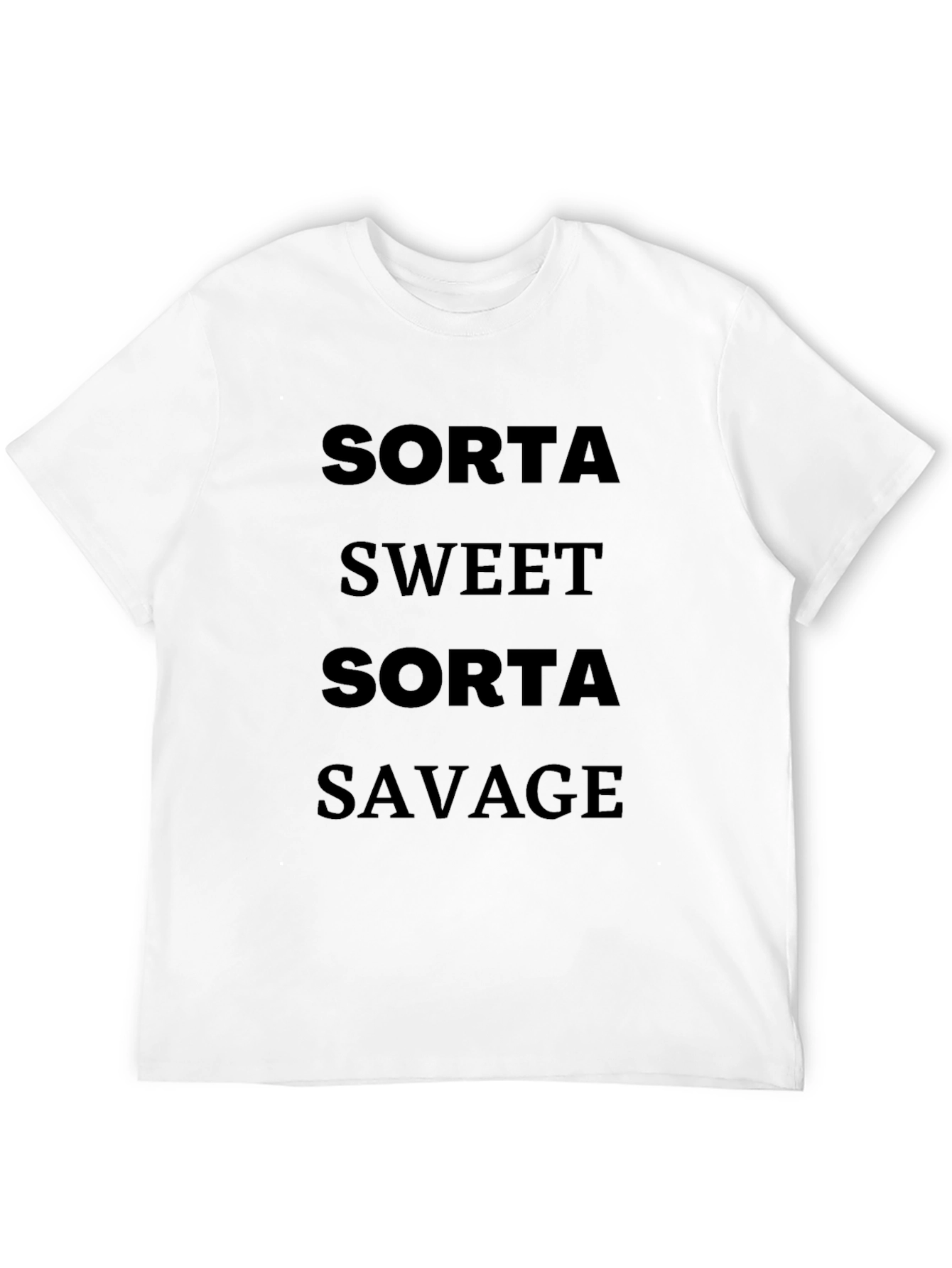 Black Sorta Sweet Sorta Savage Graphic Tee view 12