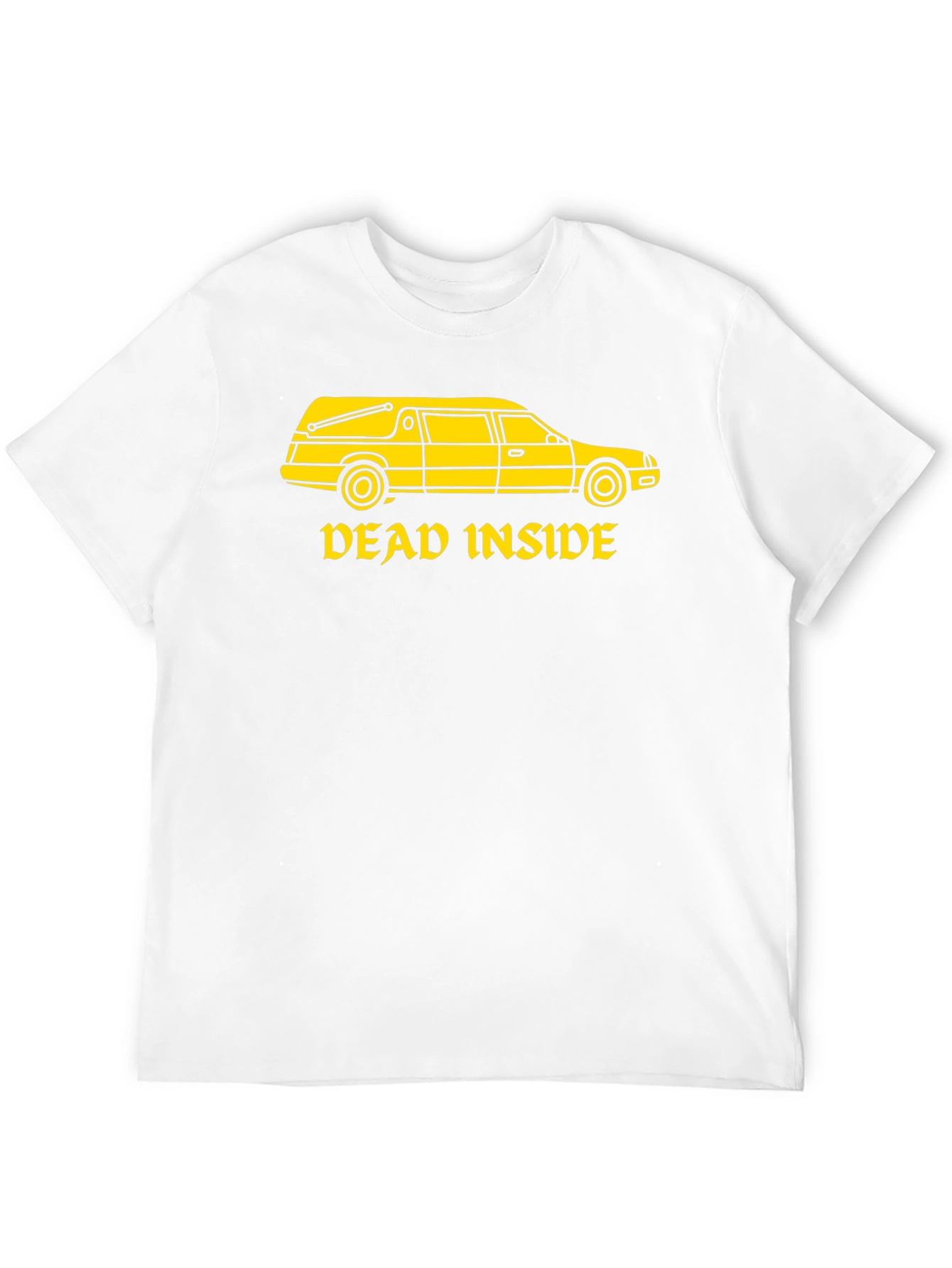 Black Dead Inside Hearse T-Shirt - Dark Humor view 12