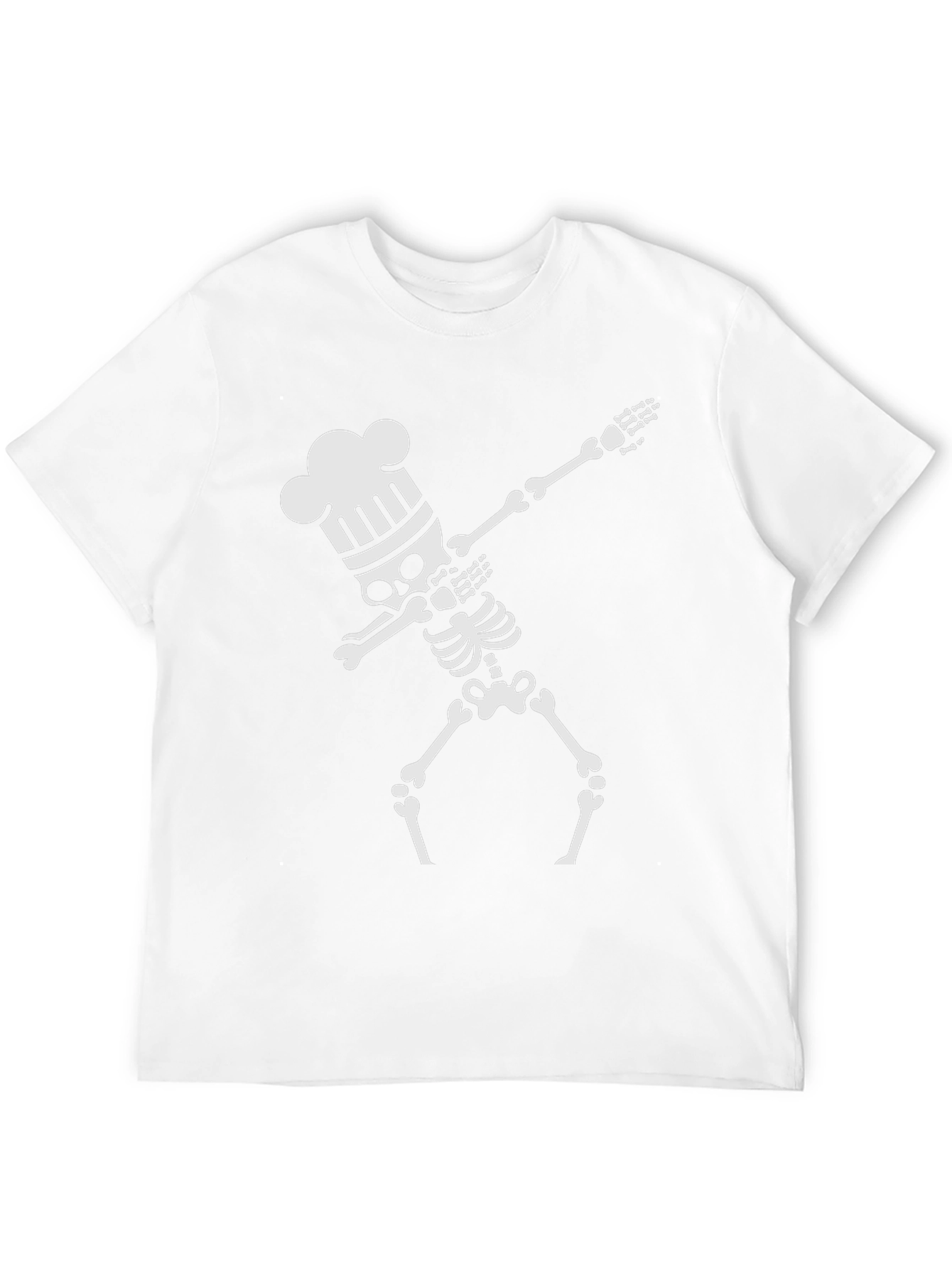 Black Chef Skeleton Dab T-Shirt view 12