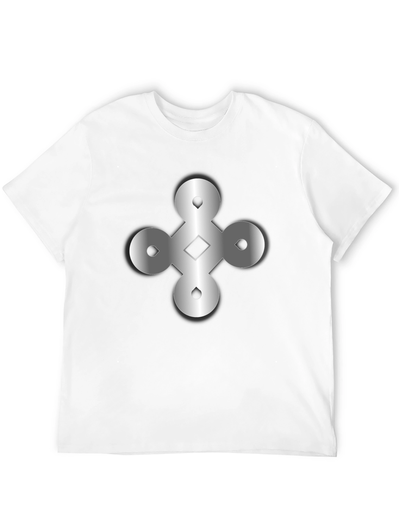 Black Abstract Symbol T-Shirt - Black view 12