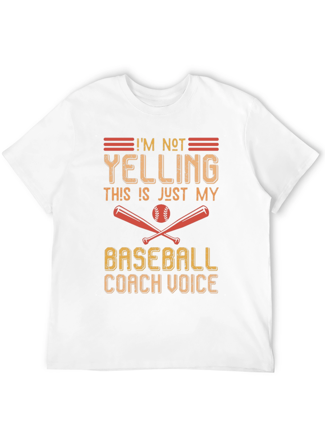 Black Baseball Coach Voice T-Shirt view 12