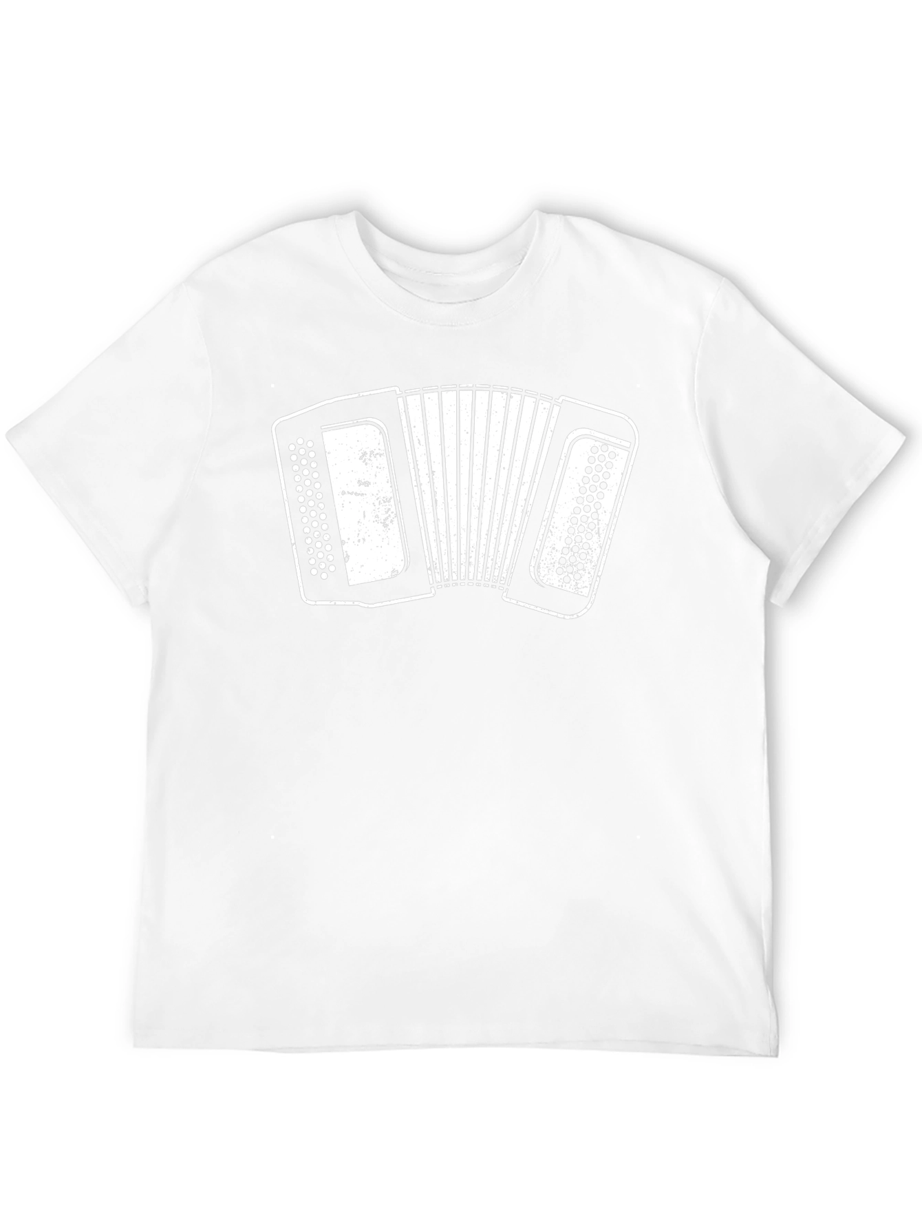Black Accordion Graphic Tee - Black Unisex T-Shirt view 12