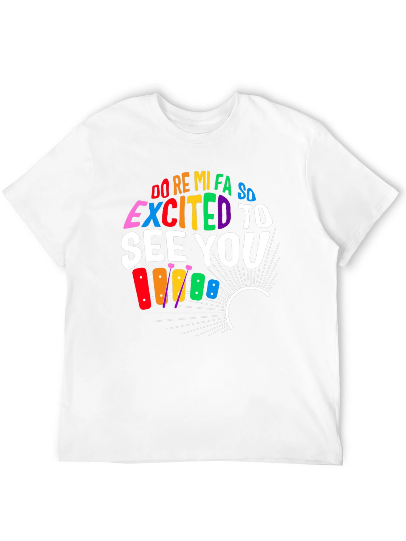 Black Excited To See You Music T-Shirt view 12