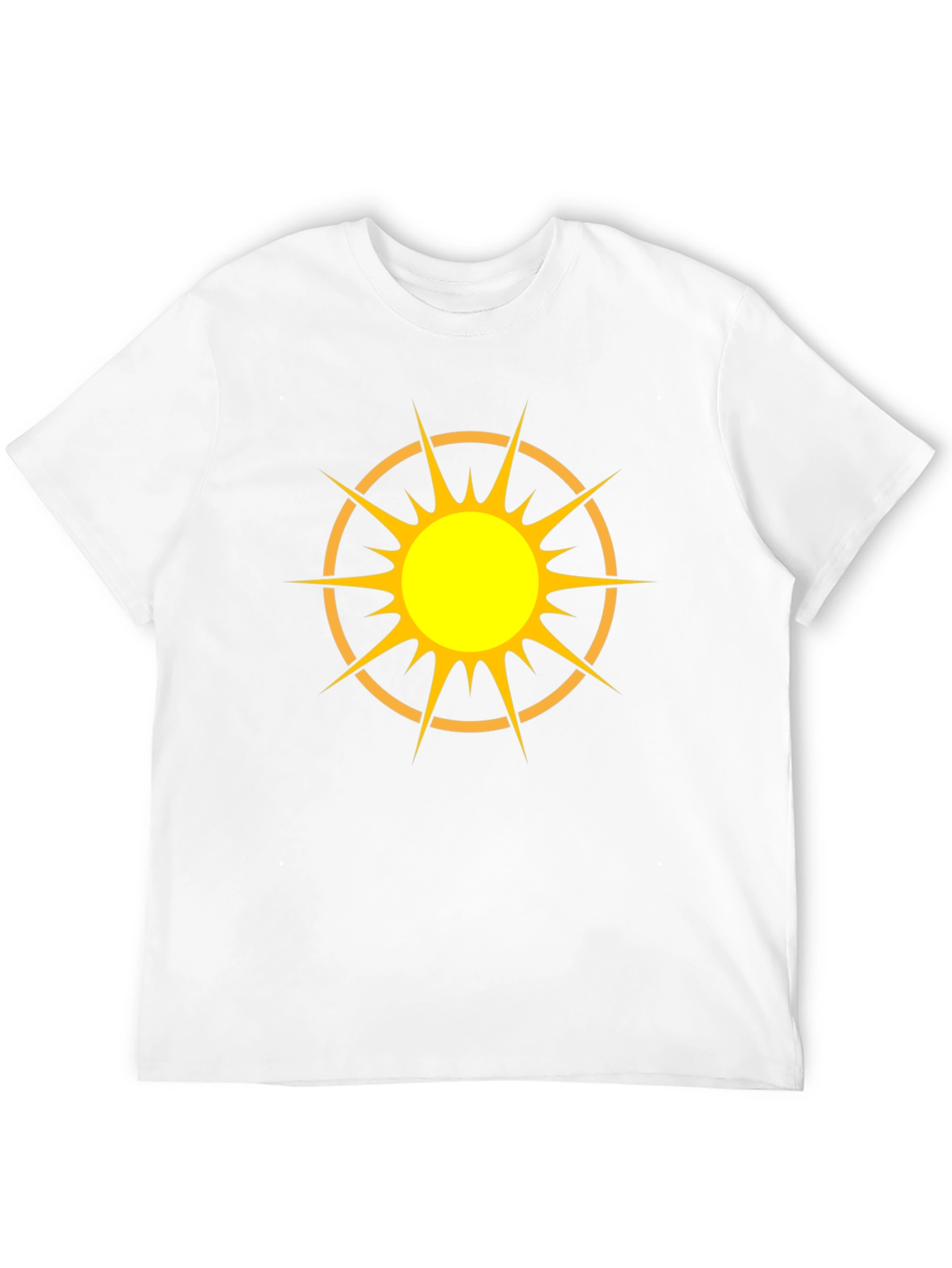 Black Radiant Sun Graphic Tee - Black Cotton Blend view 12